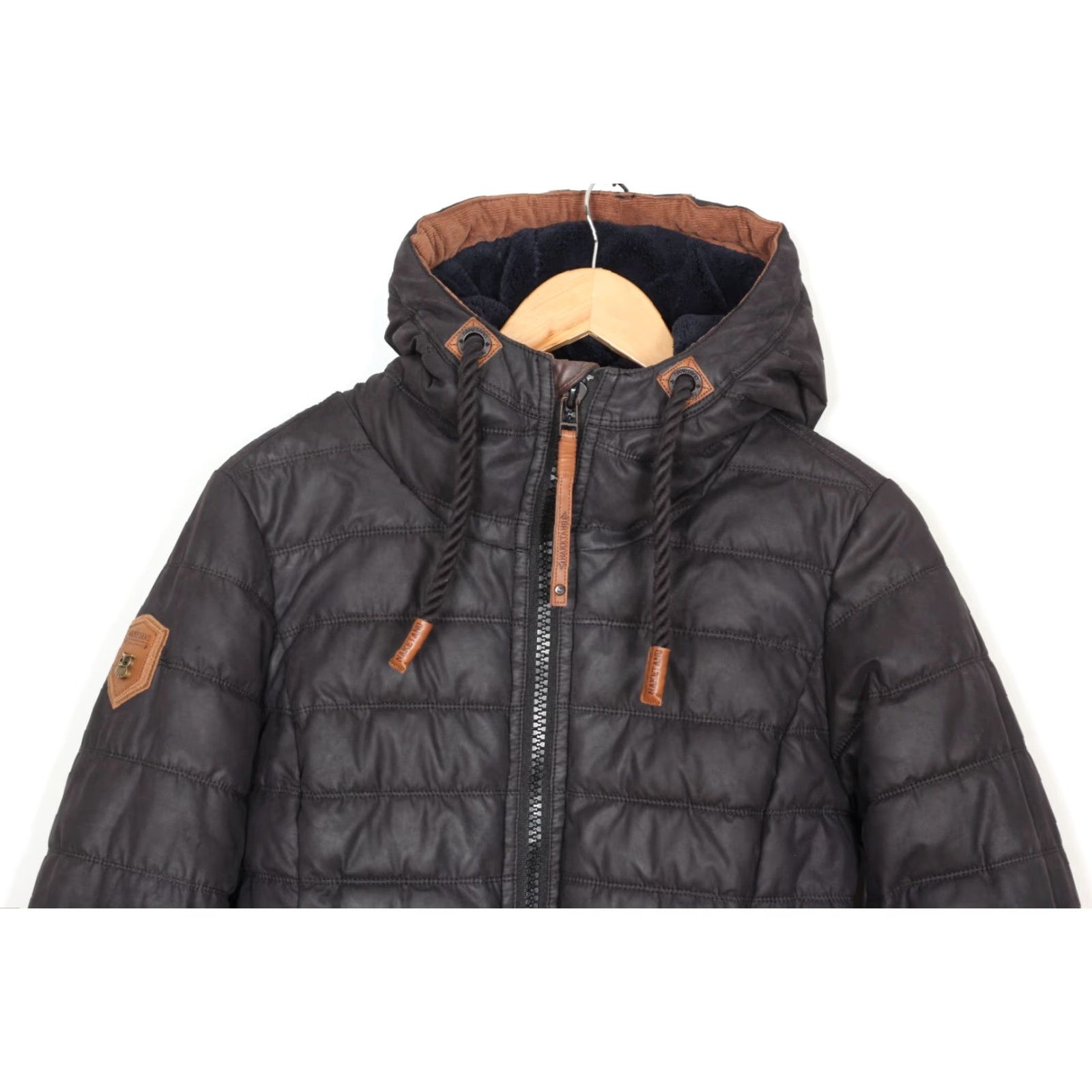 Vintage VINTAGE NAKETANO Hooded Padded Jacket Women M Grey MJ5167 Size M / US 6-8 / IT 42-44 - 3 Thumbnail