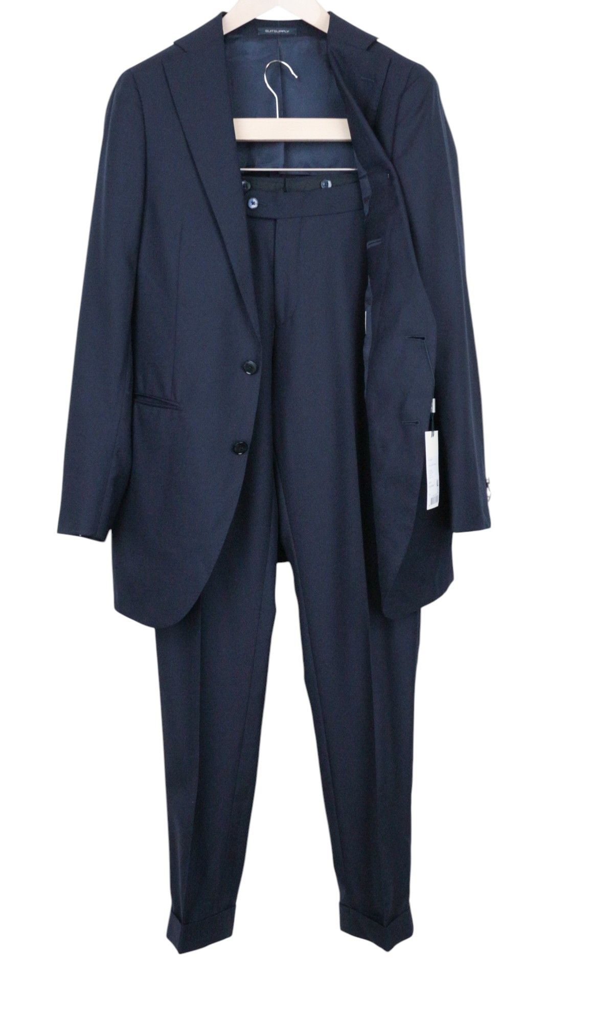 Suitsupply LA SPALLA UK36R Blue Wool 2 Piece Suit 67633 Size 36R - 1 Thumbnail