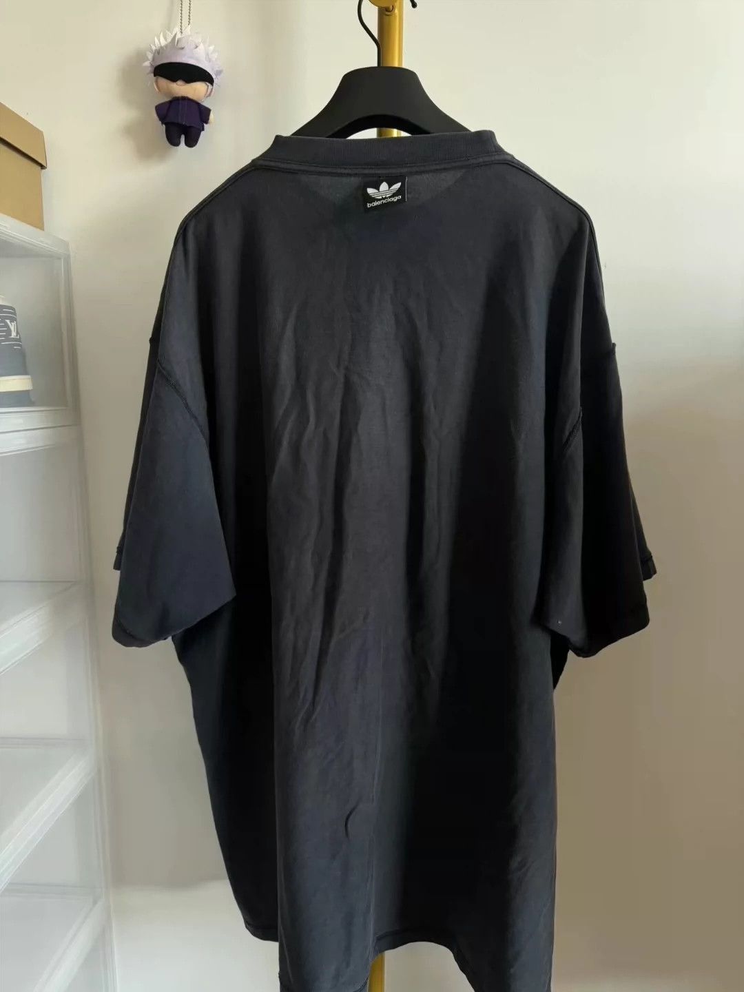 Balenciaga Balenciaga Balenciaga Adidas Blue Black Co branded Short S Size US L / EU 52-54 / 3 - 2 Thumbnail
