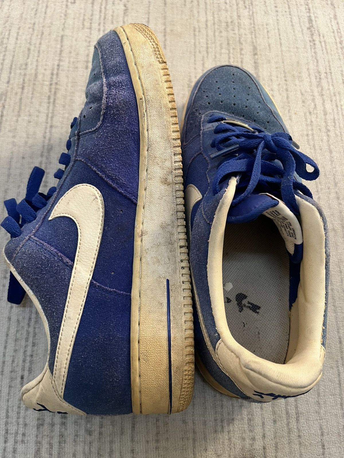 Nike Vintage 80s nike air force 1 blue shoes Size US 9 / EU 42 - 3 Thumbnail