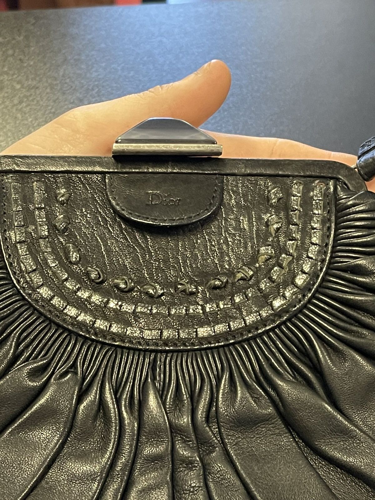 Christian Dior Monsieur × Dior Christian Dior Leather Evening Bag Vintage Great Condition Size ONE SIZE - 3 Thumbnail