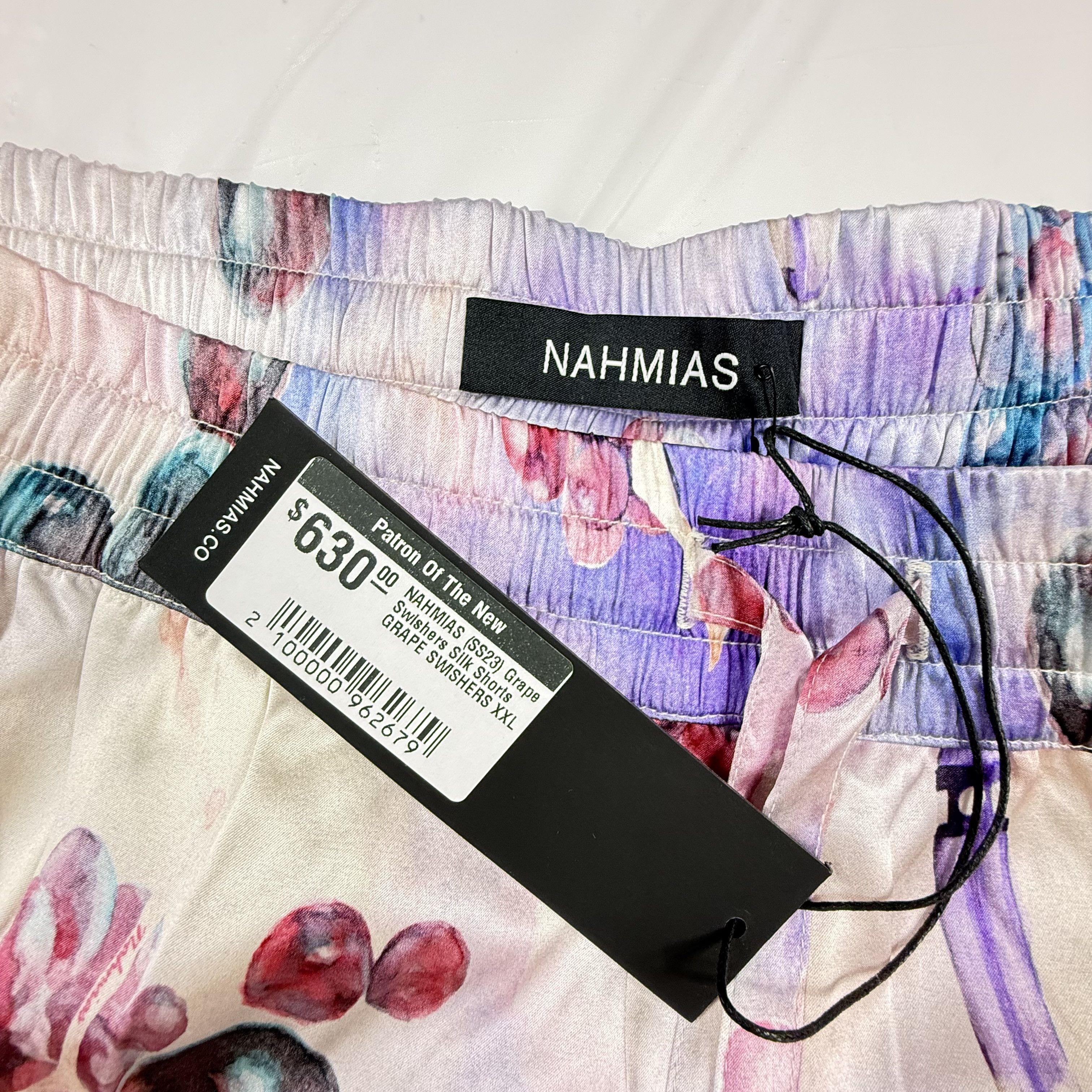 Nahmias Nahmias Grape Swishers Silk Shorts XXL New $630 Size US 36 / EU 52 - 6 Thumbnail