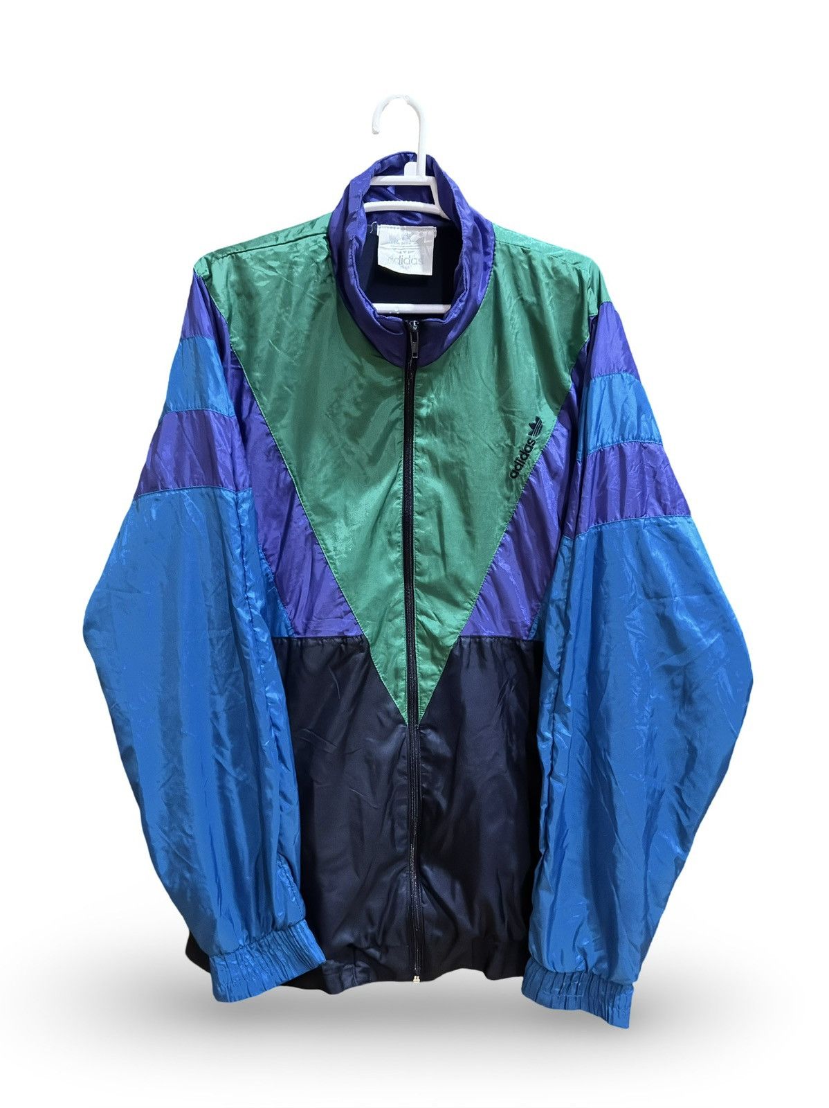 Adidas Adidas Originals Vintage Windbreaker Jacket – Retro 90s Size US L / EU 52-54 / 3 - 1 Thumbnail