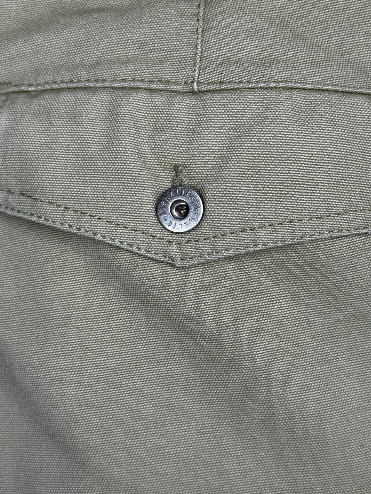 Asphalt Asphalte Beige/Green Denim Twill style Cotton pants Size US 36 / EU 52 - 9 Thumbnail
