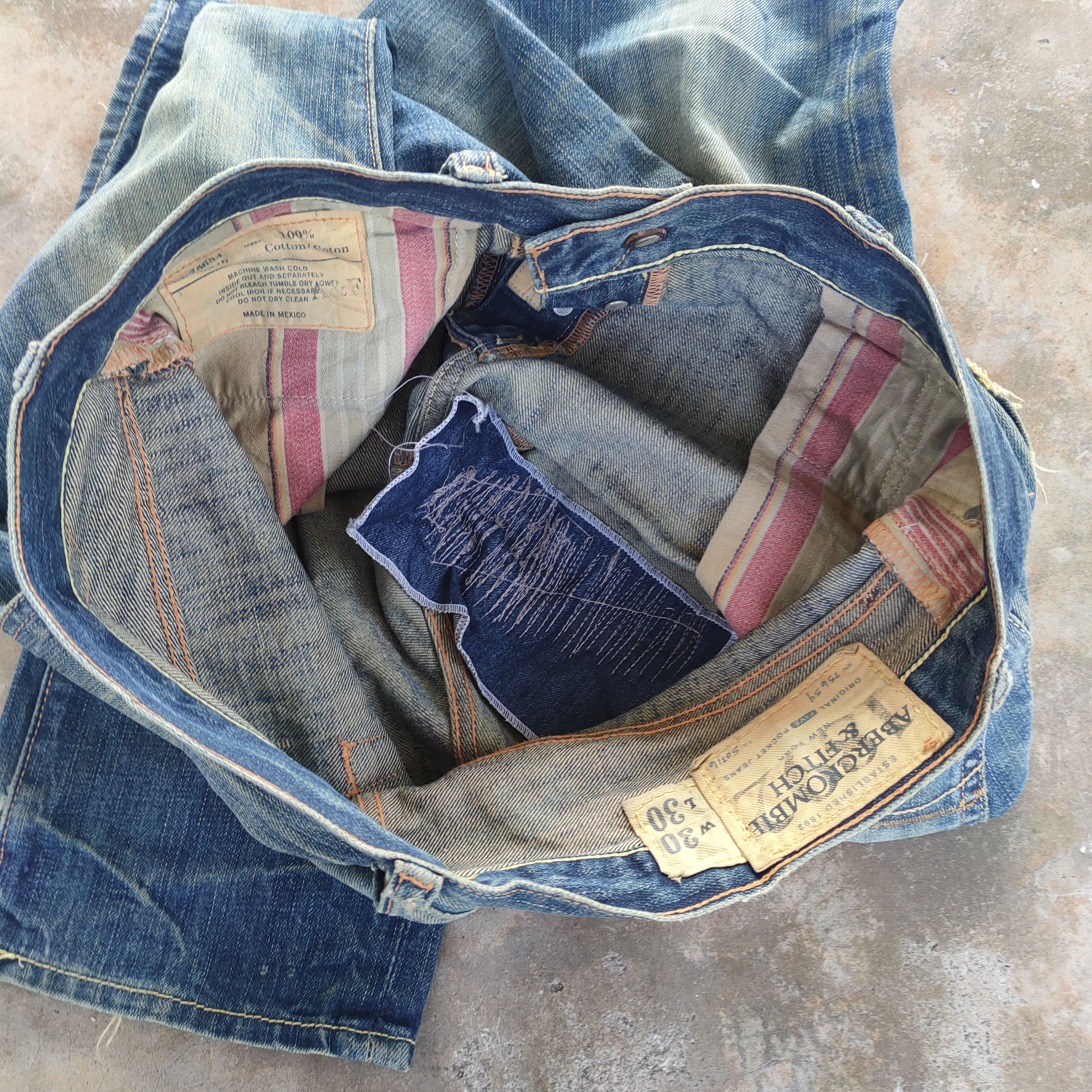 Abercrombie & Fitch VINTAGE ABERCROMBIE FLARE RUSTY FADED JEANS DENIM PANTS Size US 34 / EU 50 - 16 Thumbnail