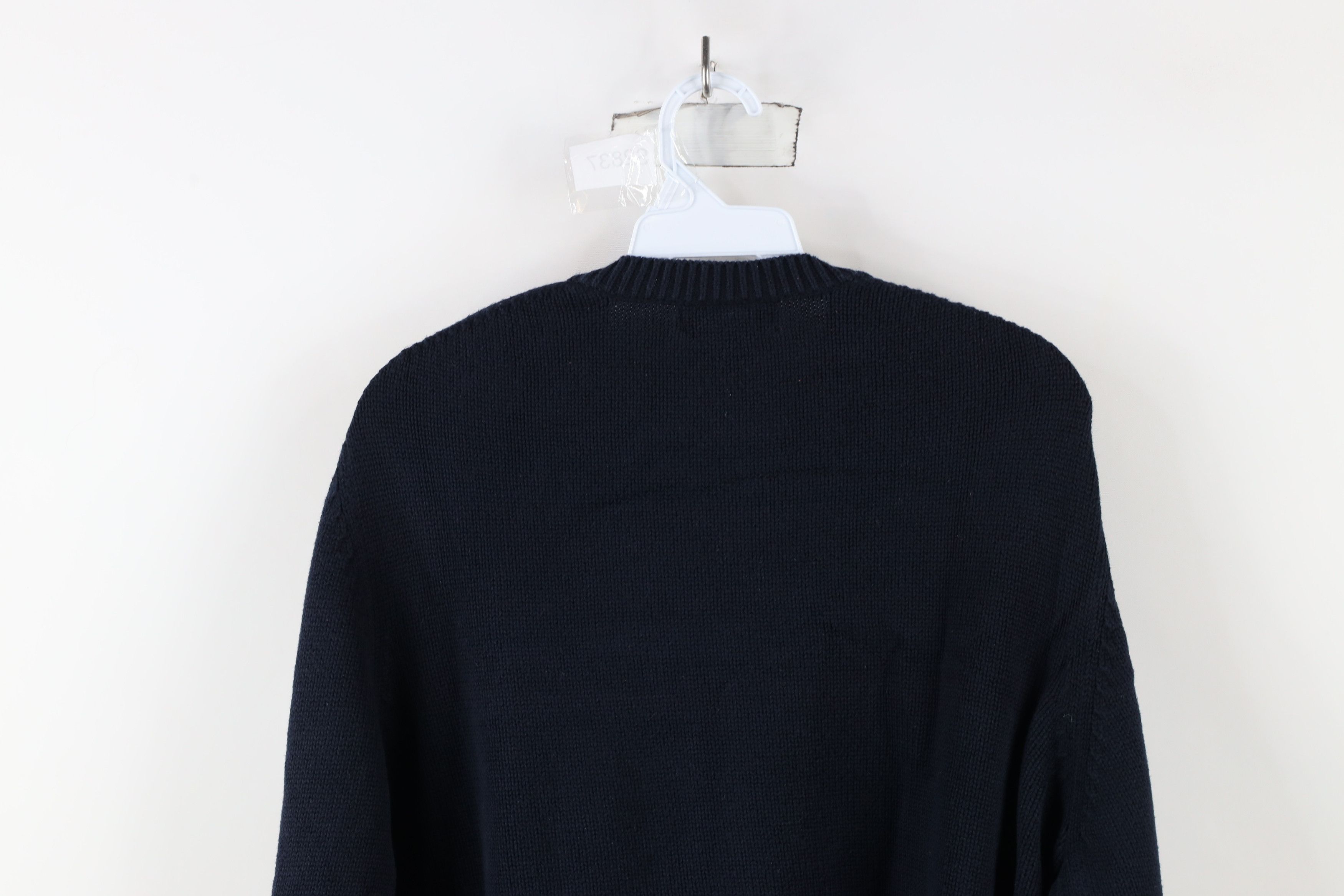 Eddie Bauer × Vintage Vintage Eddie Bauer Distressed Cotton Knit V-Neck Sweater Size US L / EU 52-54 / 3 - 8 Thumbnail
