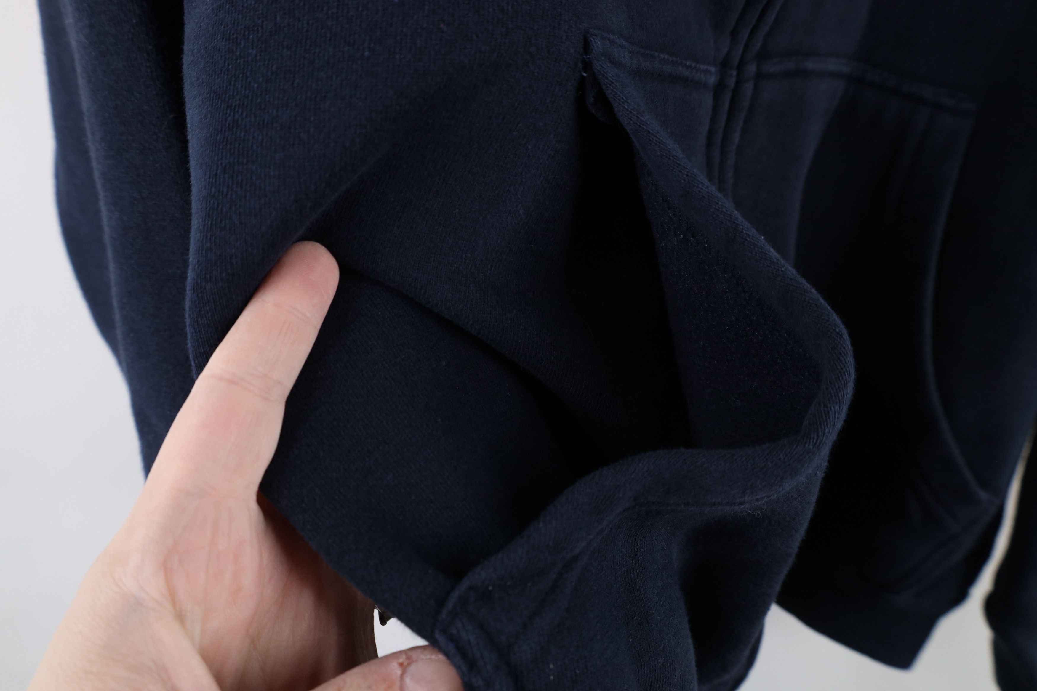 Vintage Vintage 90s Streetwear Blank Double Wall Full Zip Hoodie Size US M / EU 48-50 / 2 - 5 Thumbnail