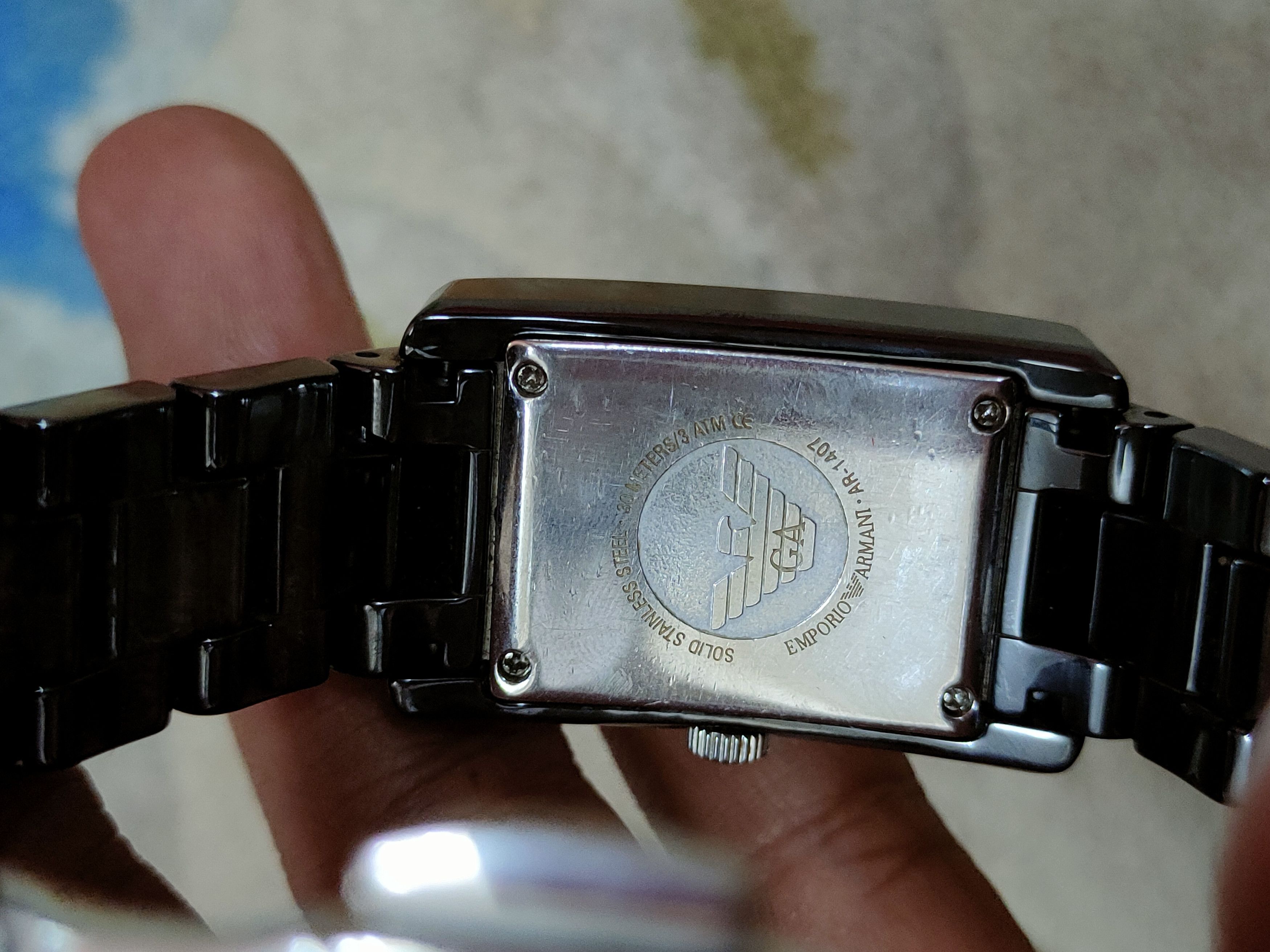 Emporio Armani × Vintage Emporio Armani ceramic black vintage watch #dumoh Size ONE SIZE - 12 Thumbnail