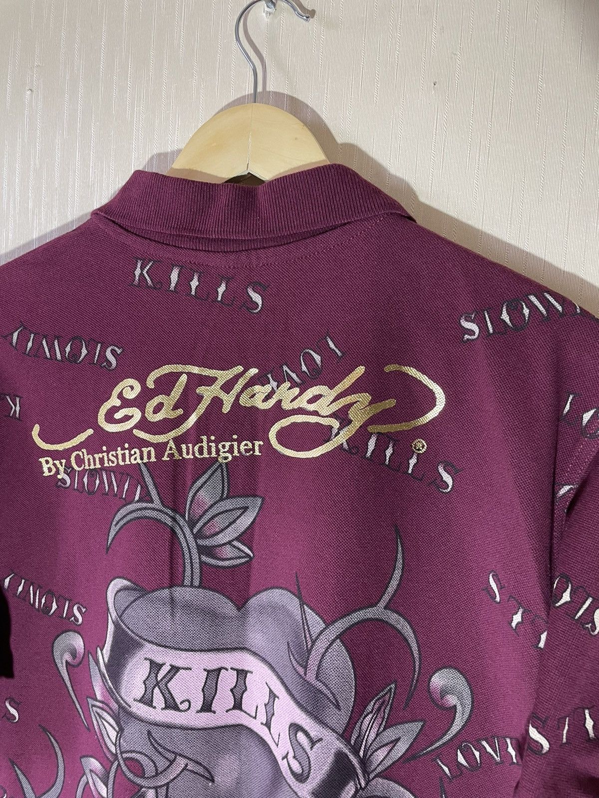 Ed Hardy × Vintage Ed Hardy vintage streetwear polos Size US XXL / EU 58 / 5 - 11 Thumbnail