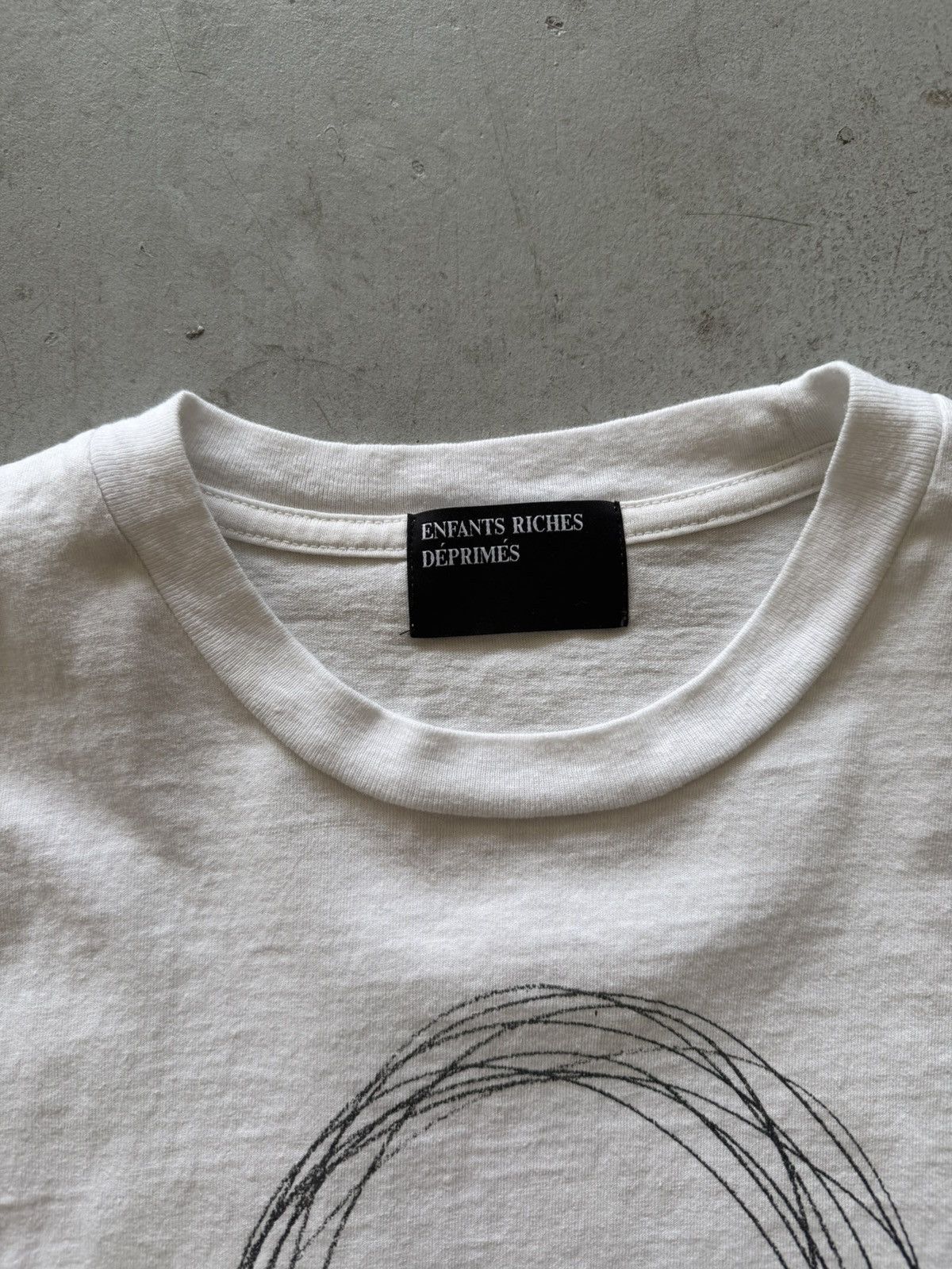 Enfants Riches Deprimes ERD Neoism Russian Shrunken White Baby Tee Size US M / EU 48-50 / 2 - 3 Thumbnail