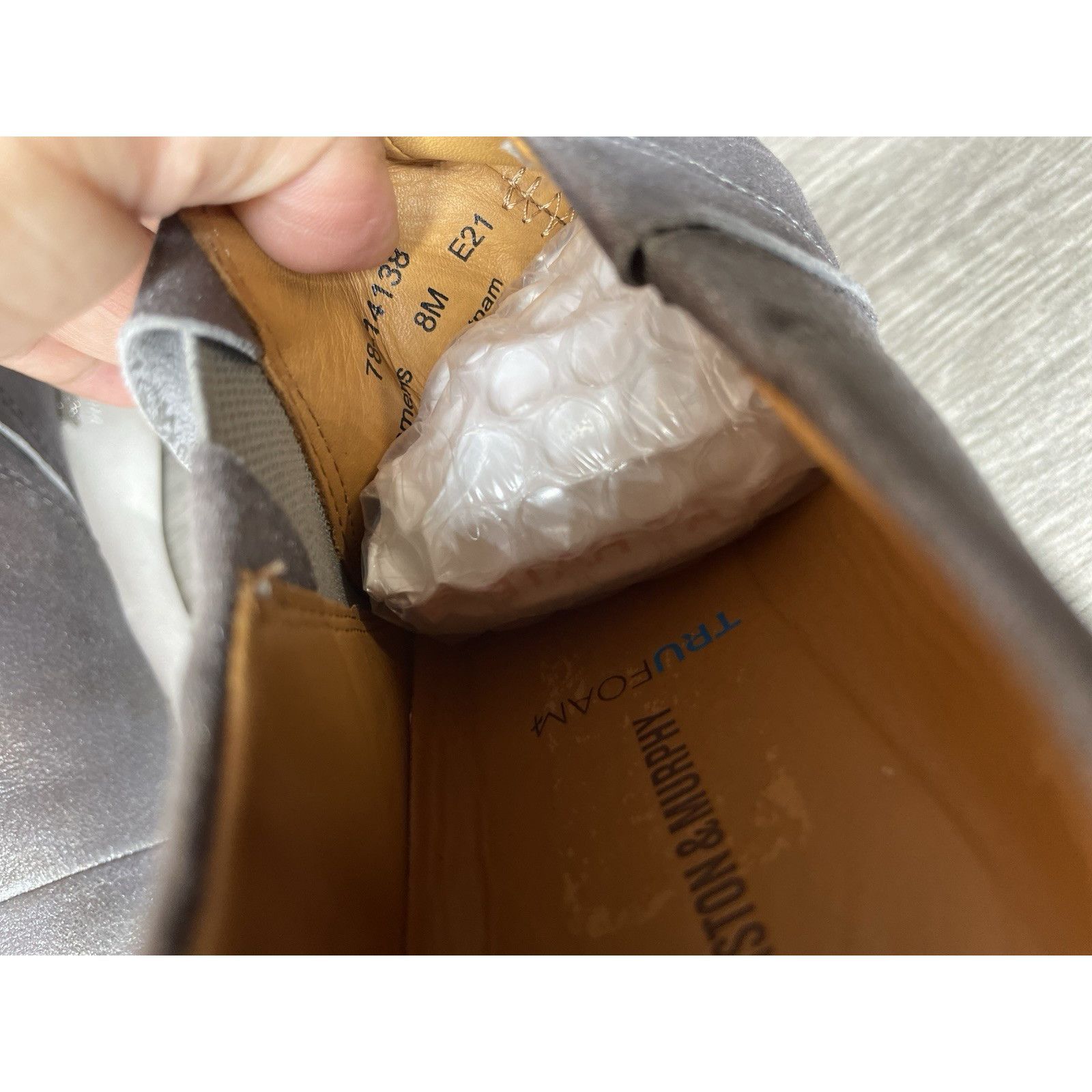 Johnston & Murphy Johnston & Murphy Tru Foam Dakota Silver Leather Sneakers Sh Size US 8 / IT 38 - 7 Thumbnail