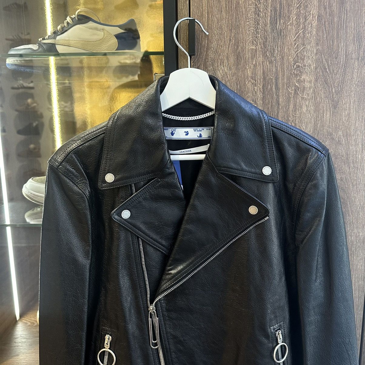 Off-White Off white leather jacket rare Size US M / EU 48-50 / 2 - 3 Thumbnail