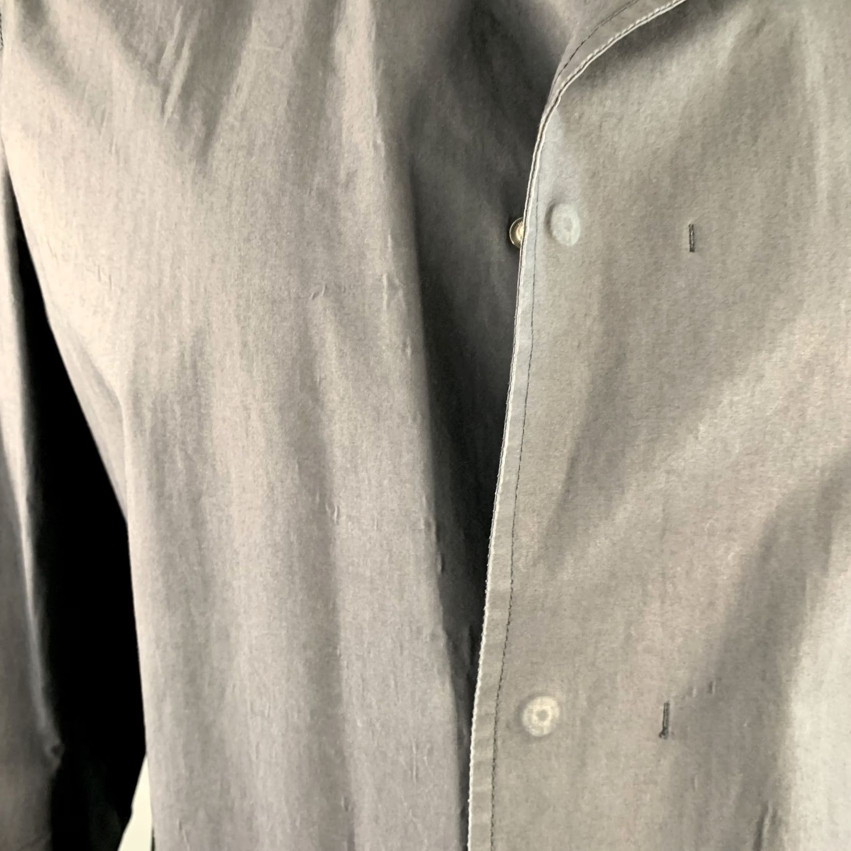 Jil Sander JIL SANDER Coat Black Cotton Spread Collar Snaps Coat Size 42 Men Adult Leather? Size US XS / EU 42 / 0 - 4 Thumbnail