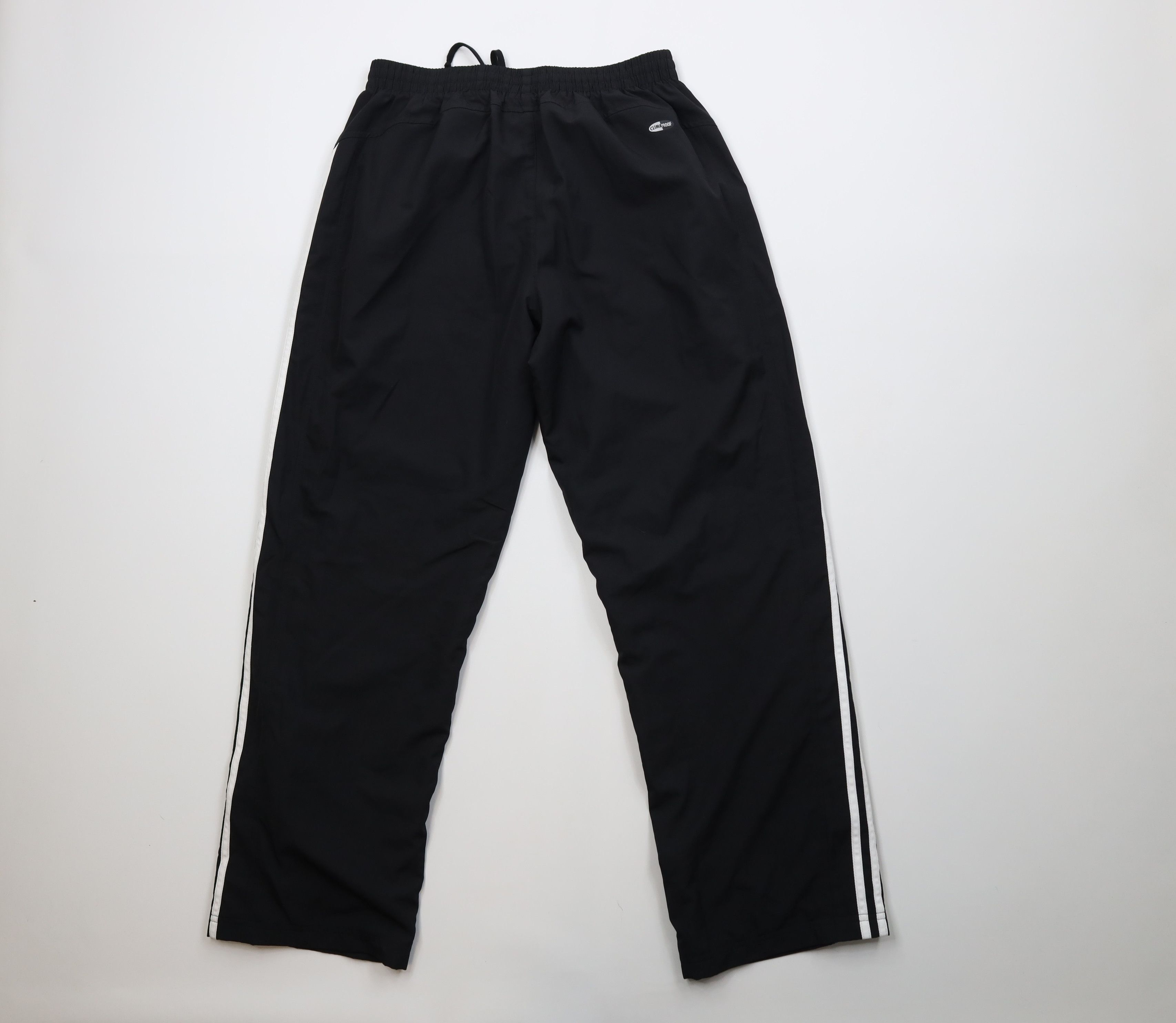 Adidas Vintage Y2K Adidas Lined Wide Leg Windbreaker Pants Black Size US 34 / EU 50 - 9 Thumbnail