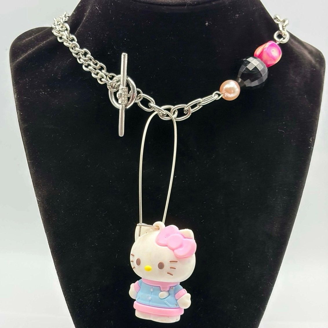 Other Silver & Pink Hello Kitty Necklace Size ONE SIZE - 1 Thumbnail