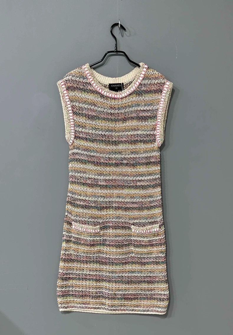 Chanel Chanel Striped knitted dress 2504-Nextarrow Size XS / US 0-2 / IT 36-38 - 1 Thumbnail