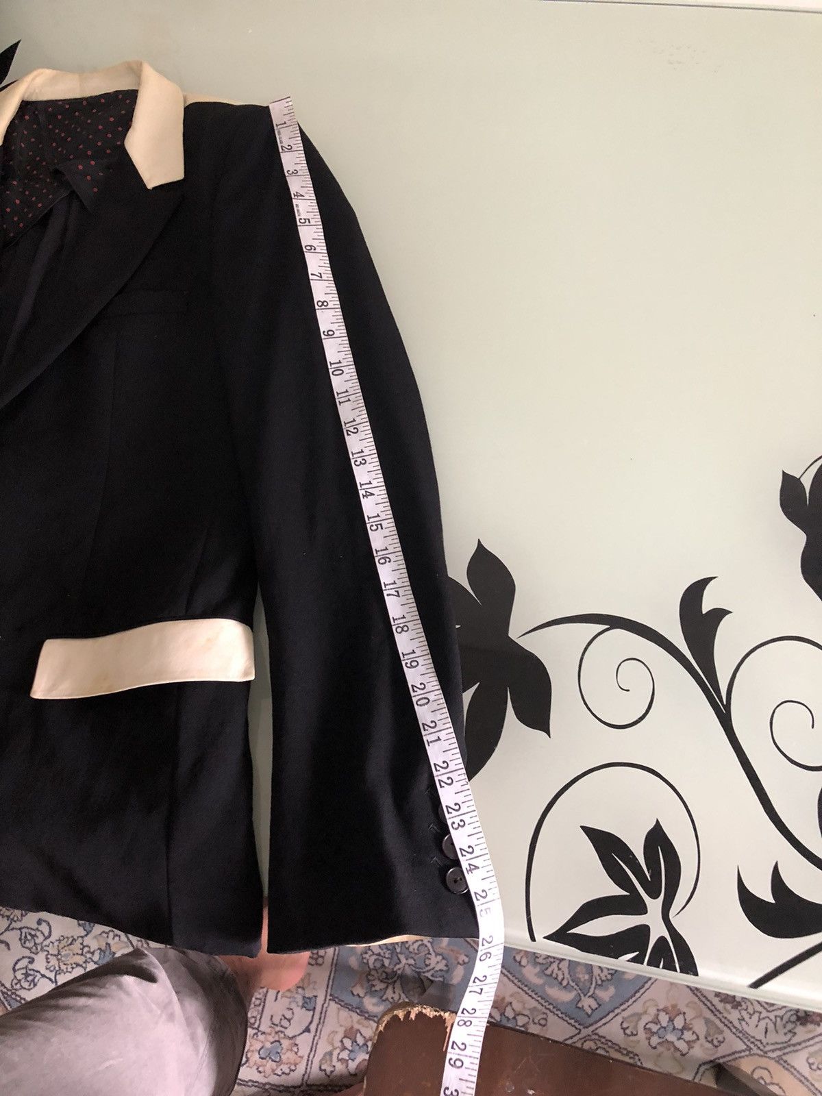 Number (N)ine Rare❗️Number Nine Distressed Leather Blazer Jacket Size US S / EU 44-46 / 1 - 24 Thumbnail