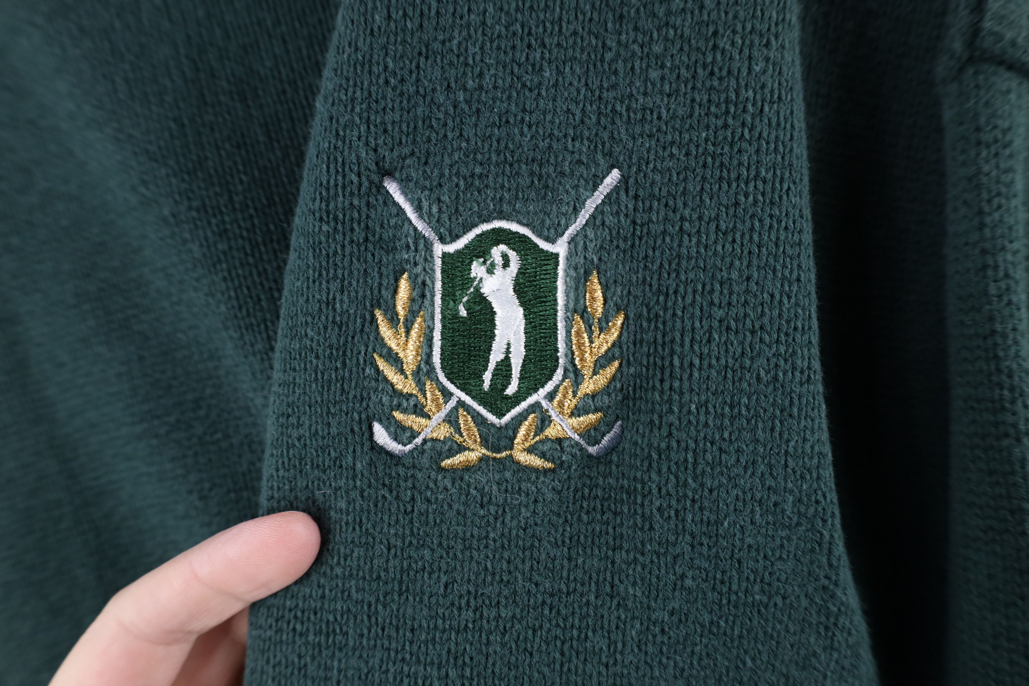 Vintage Vintage 90s Streetwear Cotton Knit Golf Crewneck Sweater USA Size US XXL / EU 58 / 5 - 4 Thumbnail