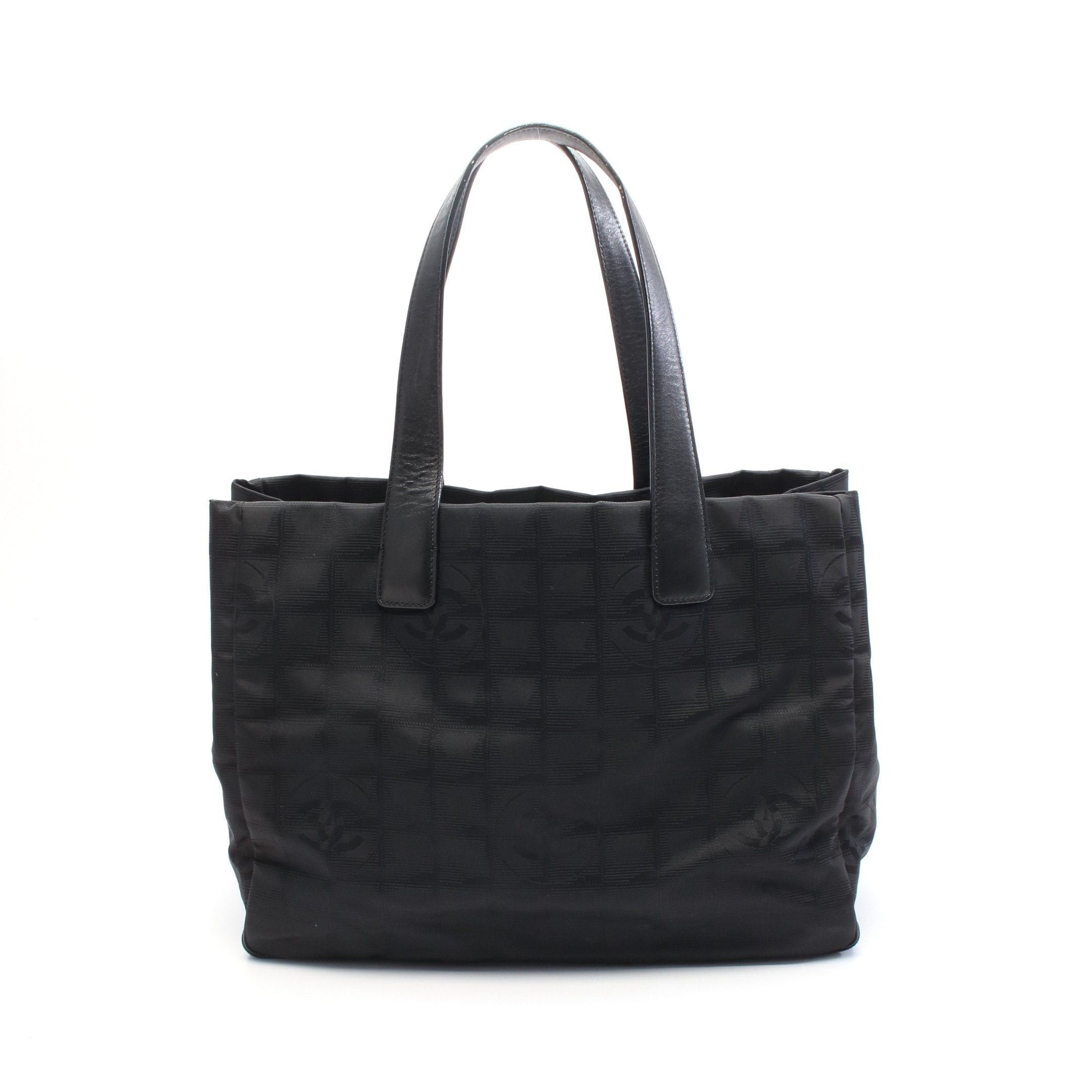 Chanel Chanel New Travel Line Mm Handbag Tote Bag Nylon Canvas Leather Black Hardware Size ONE SIZE - 1 Thumbnail
