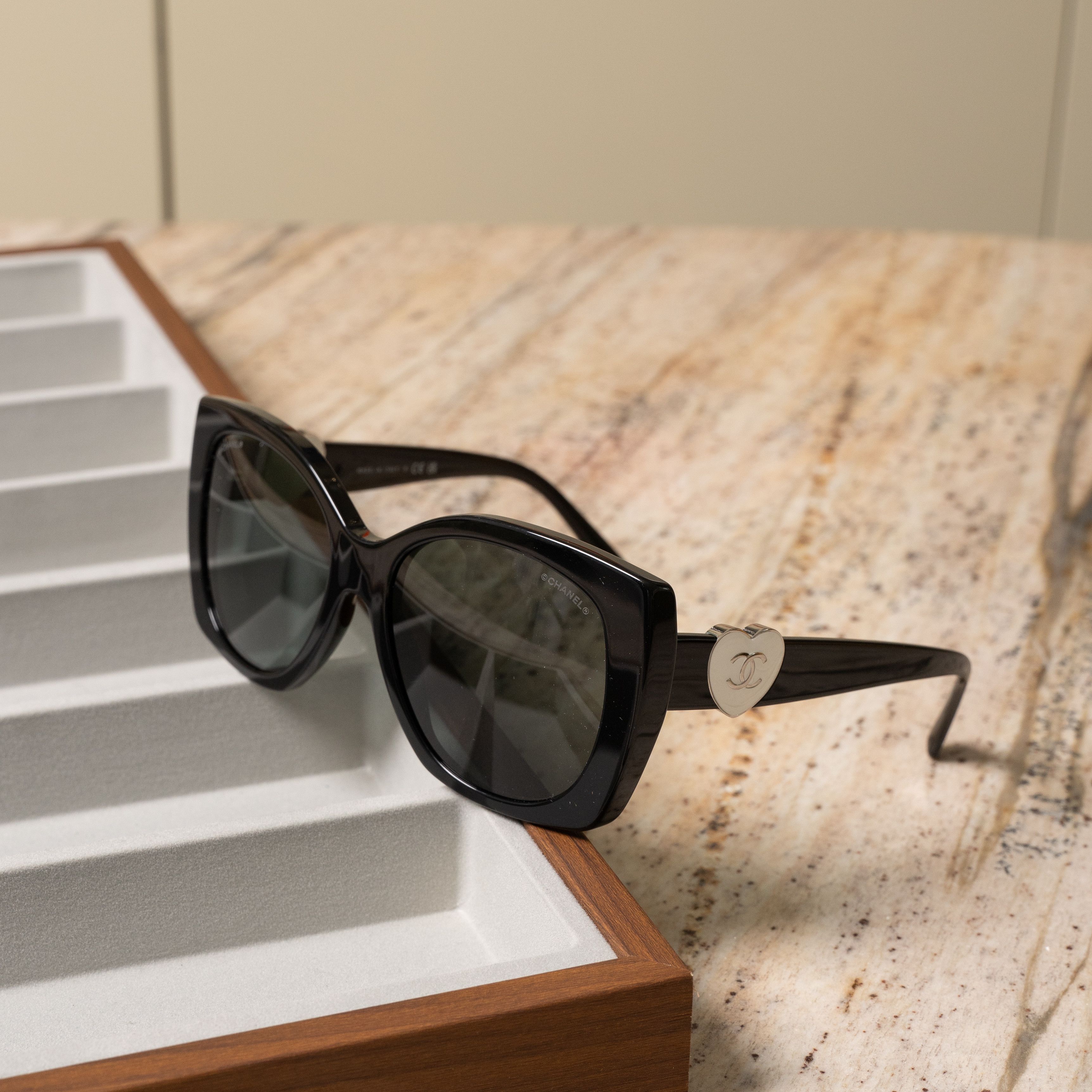 Chanel CHANEL 0CH5519 C501S4 Sunglasses BLACK Size ONE SIZE - 1 Thumbnail
