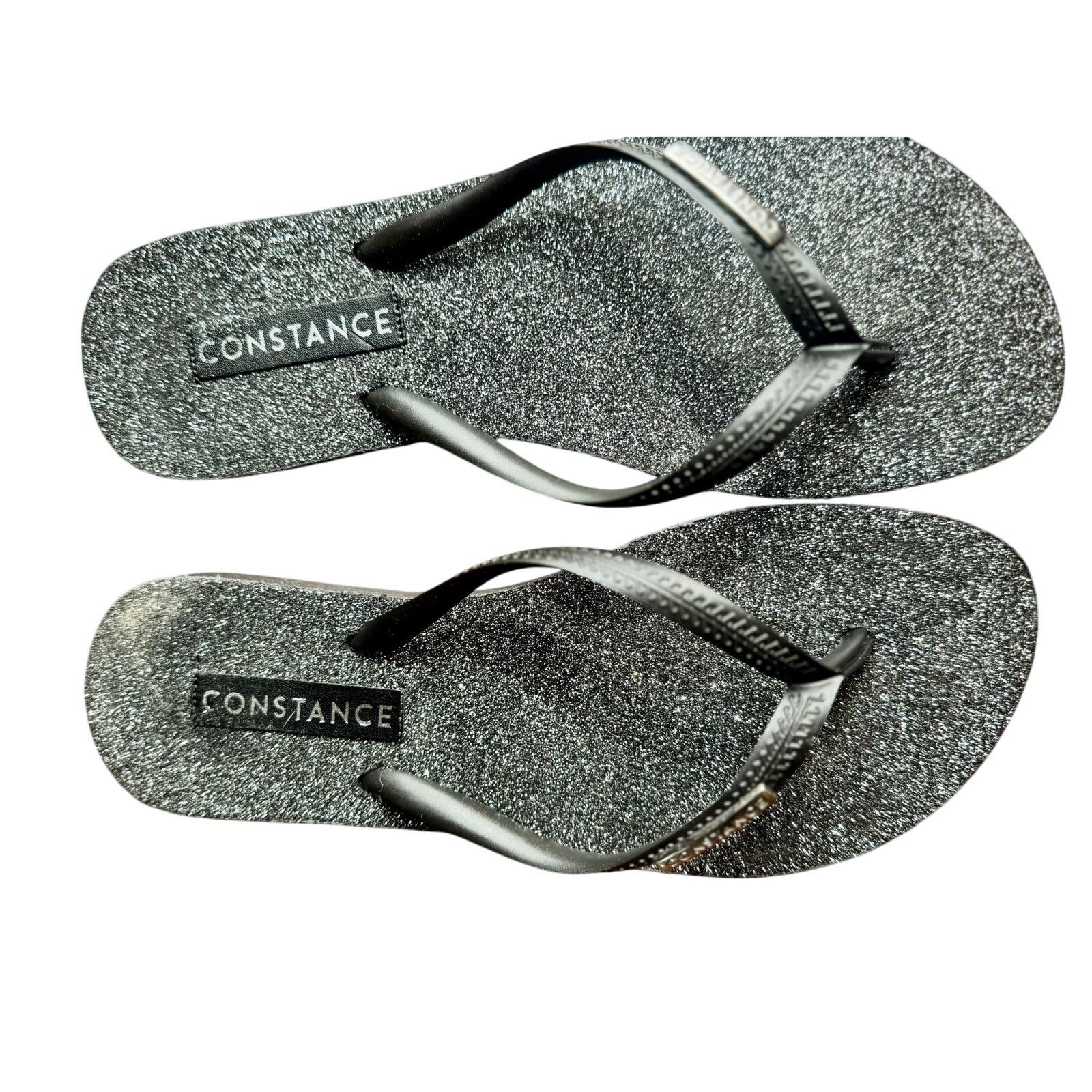Havana Constance Black Glitter Flip Flops |Size 5.5 Brazilian Brand Size US 5.5 / IT 35.5 - 1 Thumbnail