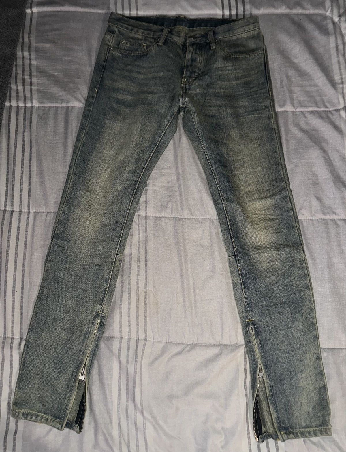 MNML Mnml Zipper Denim Jeans Size US 28 / EU 44 - 3 Thumbnail