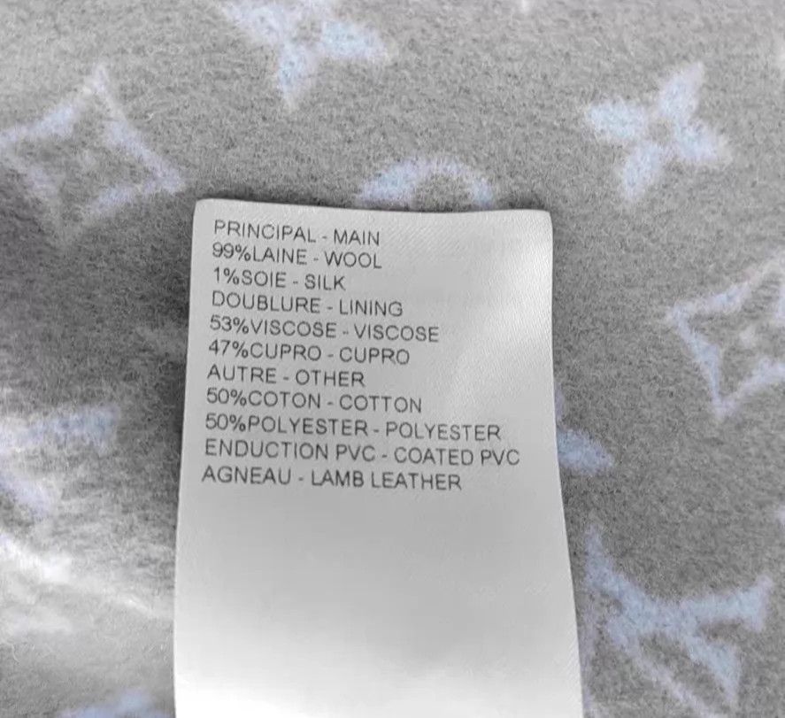 Louis Vuitton Louis Vuitton gray all over wool hooded jacket 40 Size M / US 6-8 / IT 42-44 - 4 Thumbnail