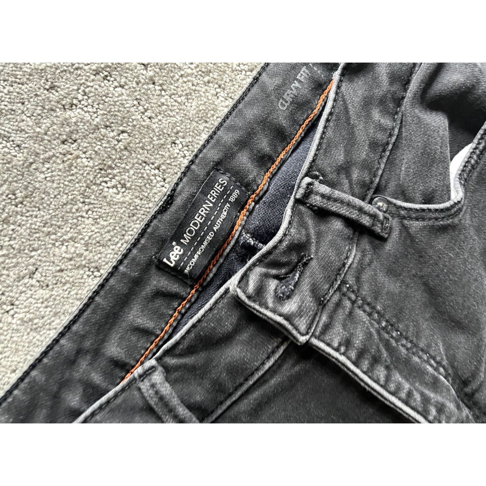Lee LEE Modern Series Curvy Fit Jeans Women 6P Petite Black Low Rise 27in Inseam Denim 5-Pocket Womens Size 28" / US 6 / IT 42 - 5 Thumbnail