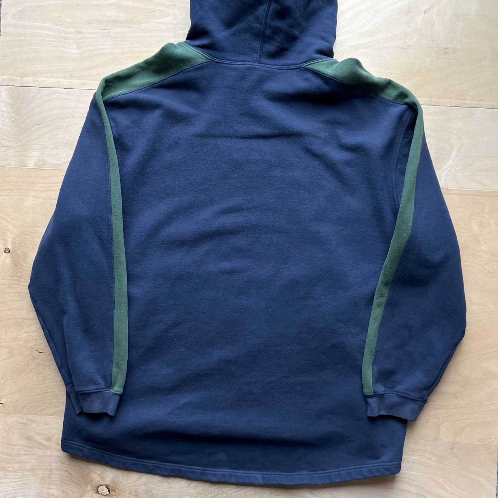 Nike VINTAGE Nike Center Logo Hoodie 2XL Navy Blue 90s Sportswear Pullover Mens Hoodie Size US XXL / EU 58 / 5 - 6 Thumbnail