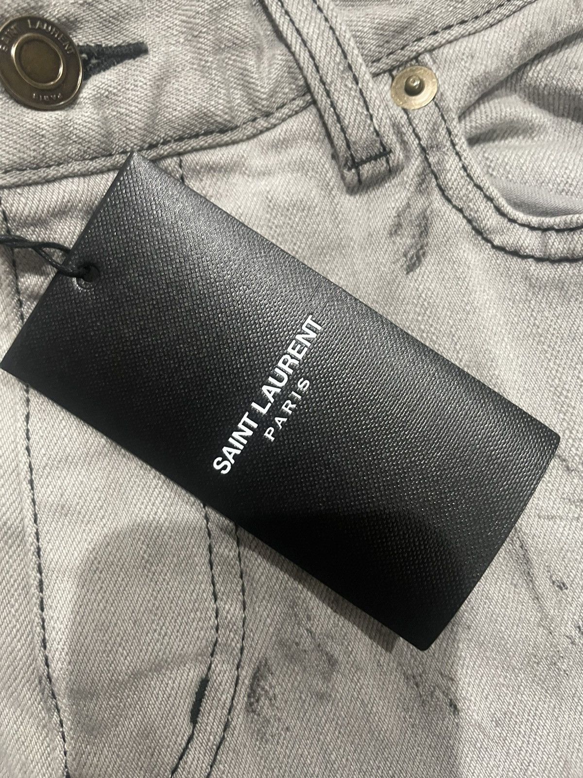 Saint Laurent Paris Saint Laurent 2015/2016 Collection D02 Denim Jeans Size US 30 / EU 46 - 5 Thumbnail