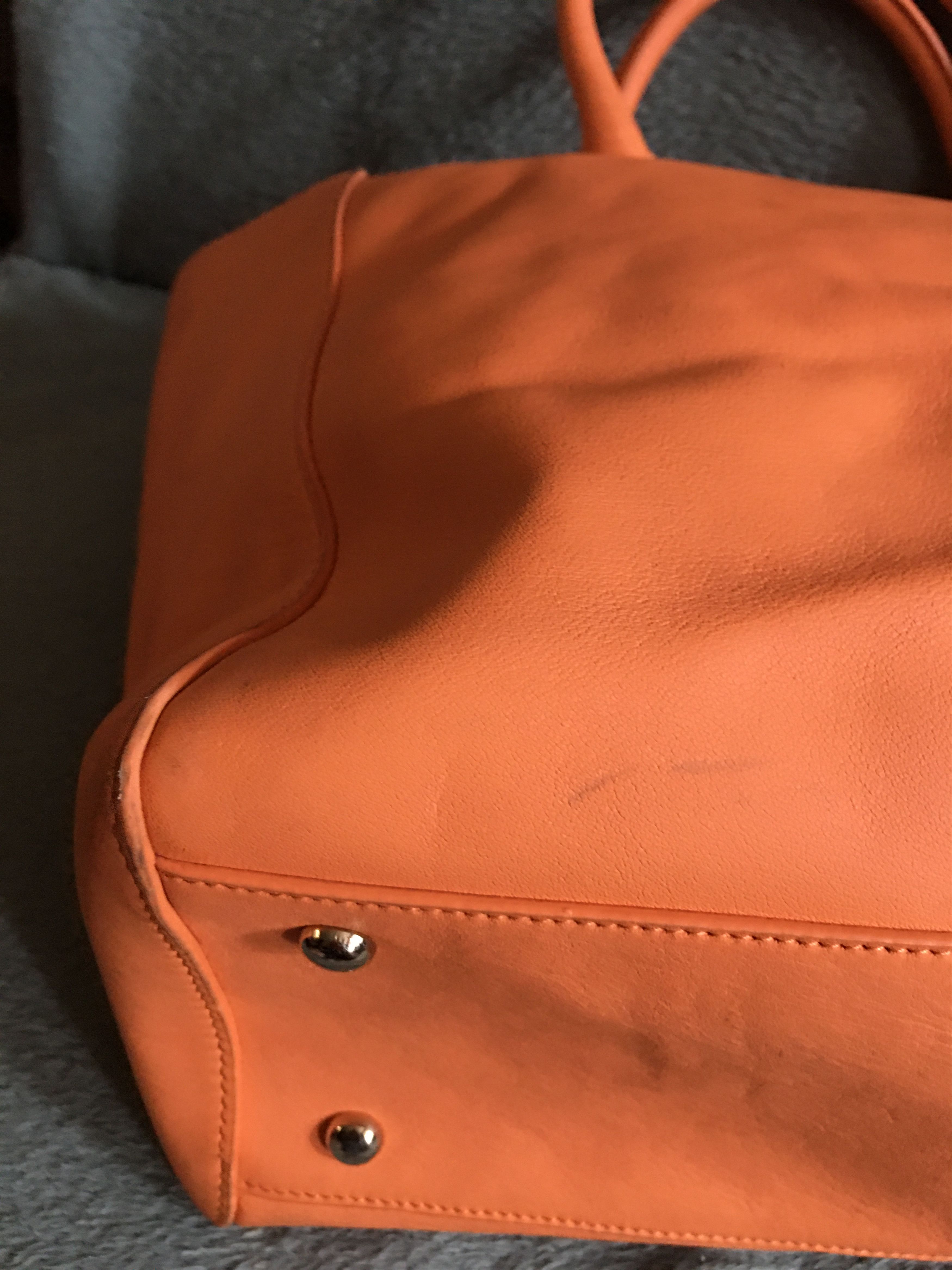 Mulberry Mulberry Willow Leather Tote Bag Orange Handbag Size ONE SIZE - 14 Thumbnail