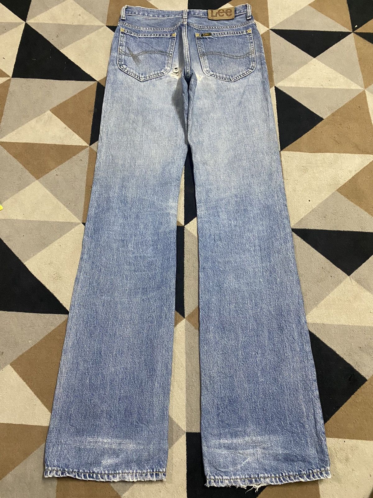 Lee Vintage Lee Riders Faded Wash Distressed Bootcut Jeans Size US 28 / EU 44 - 2 Thumbnail