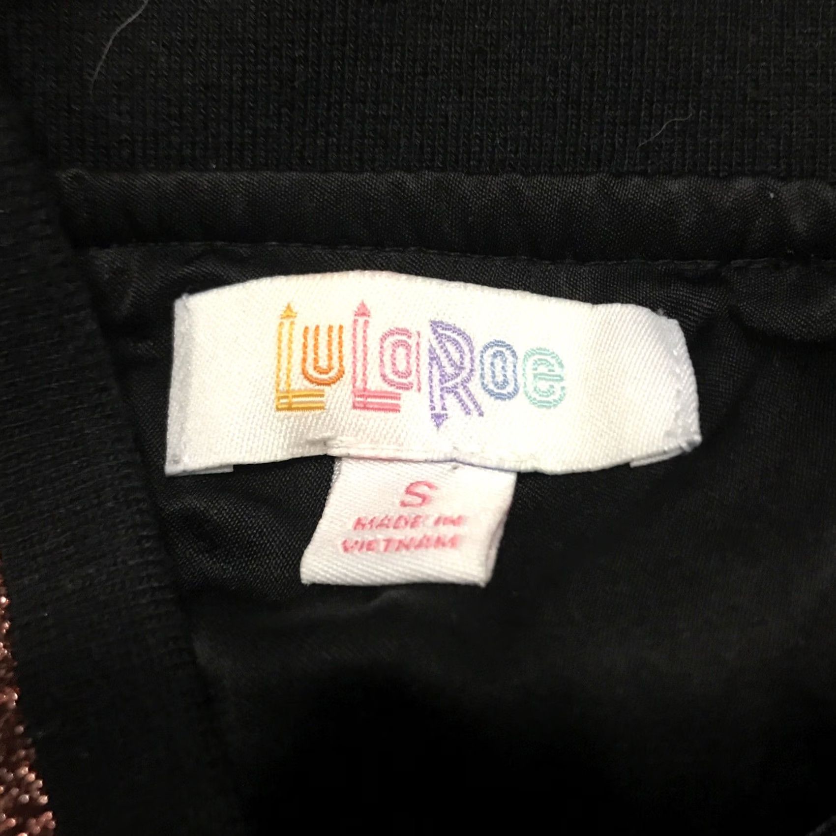 Vintage LuLaRoe Jacket Full Zip Glitter Black Polyester Mid-Length Womens S Jacket Women Glitter Black Polyester Zip LuLaRoe B5 Retro Casual Size S / US 4 / IT 40 - 2 Thumbnail