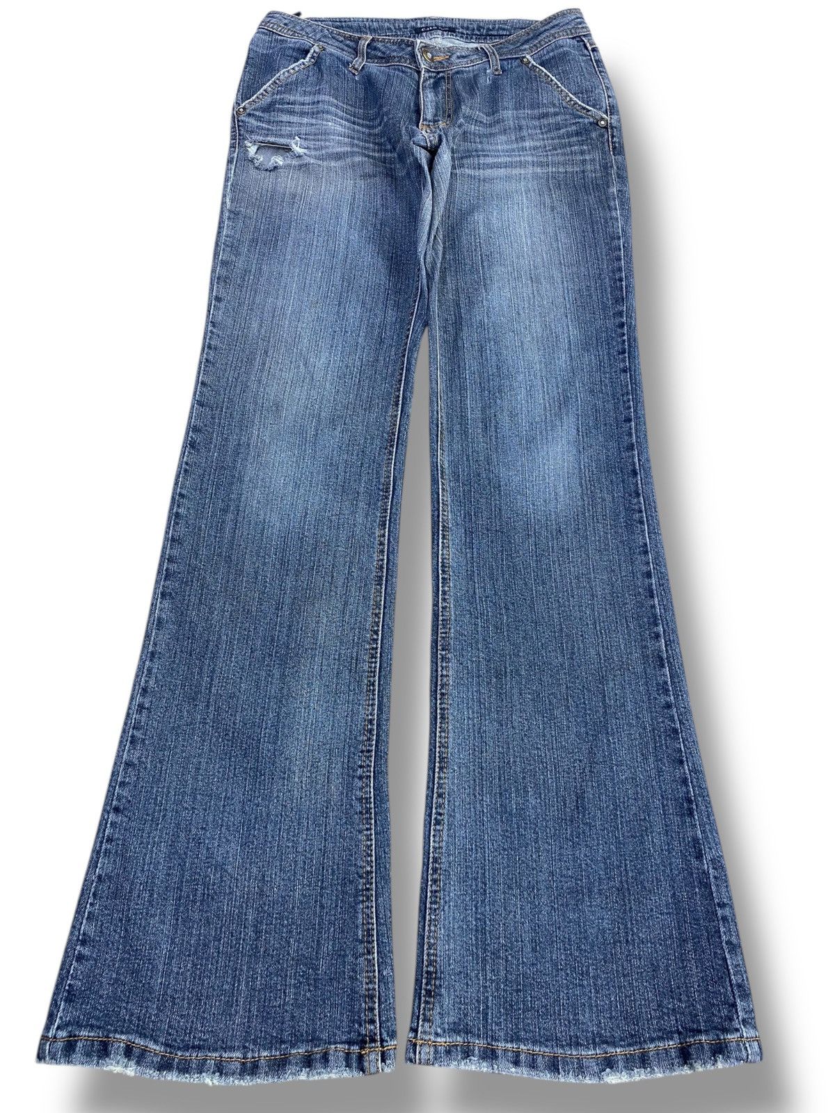 Japanese Brand Japanese Brand Blue Wash Style Flare Jeans Size US 30 / EU 46 - 1 Thumbnail