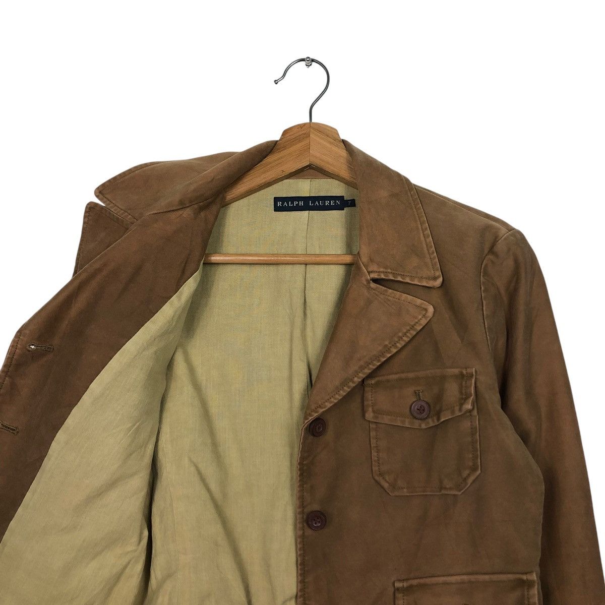 Polo Ralph Lauren × Ralph Lauren × Vintage 🔥VINTAGE CROPPED CHORE BIKER JACKET RALPH LAUREN DUCK CANVAS Size M / US 6-8 / IT 42-44 - 13 Thumbnail