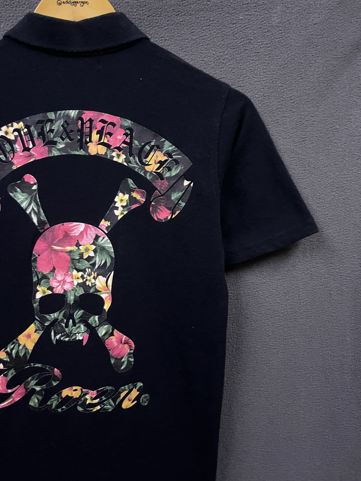 Mastermind Japan × Roen GOTHIC PUNK Y2K STYLE ROEN POLO TSHIRT Size US S / EU 44-46 / 1 - 2 Thumbnail