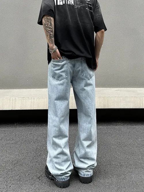 Jean Blue Baggy Denim Jeans Size US 28 / EU 44 - 2 Thumbnail