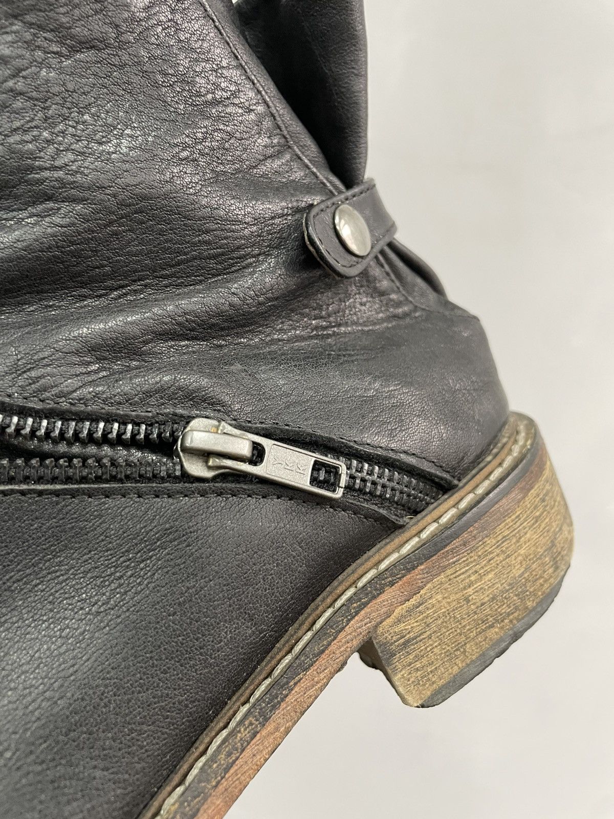 A.S.98 Rare zipper tornado A.S. 98 style leather avant garde boots Size US 7 / IT 37 - 6 Thumbnail