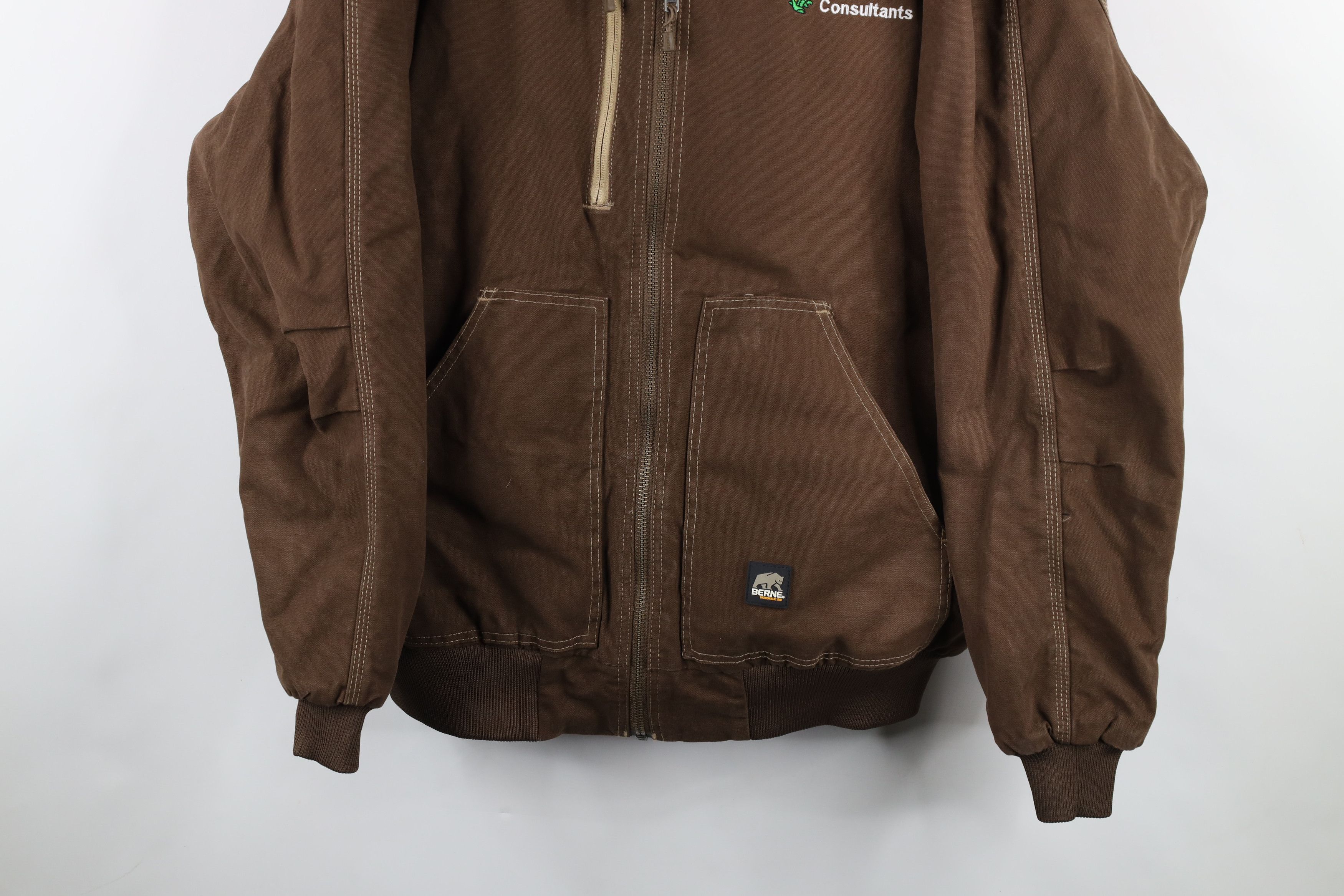 Vintage Vintage Streetwear Consultants Farmer Hooded Canvas Jacket Size US XXL / EU 58 / 5 - 3 Thumbnail