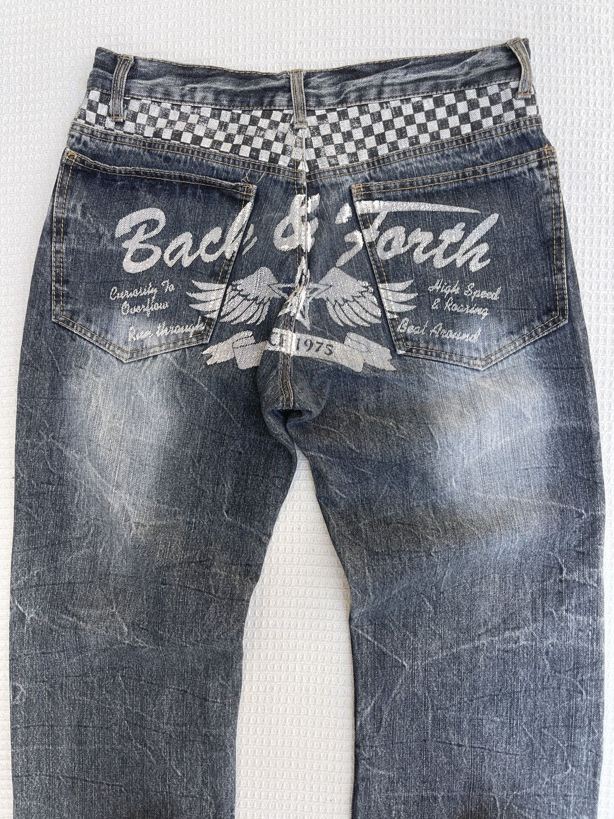 Hysteric Glamour Last Drop🔥Japanese Back & Forth Wings Since 1975 Denim Jeans Size US 32 / EU 48 - 4 Thumbnail