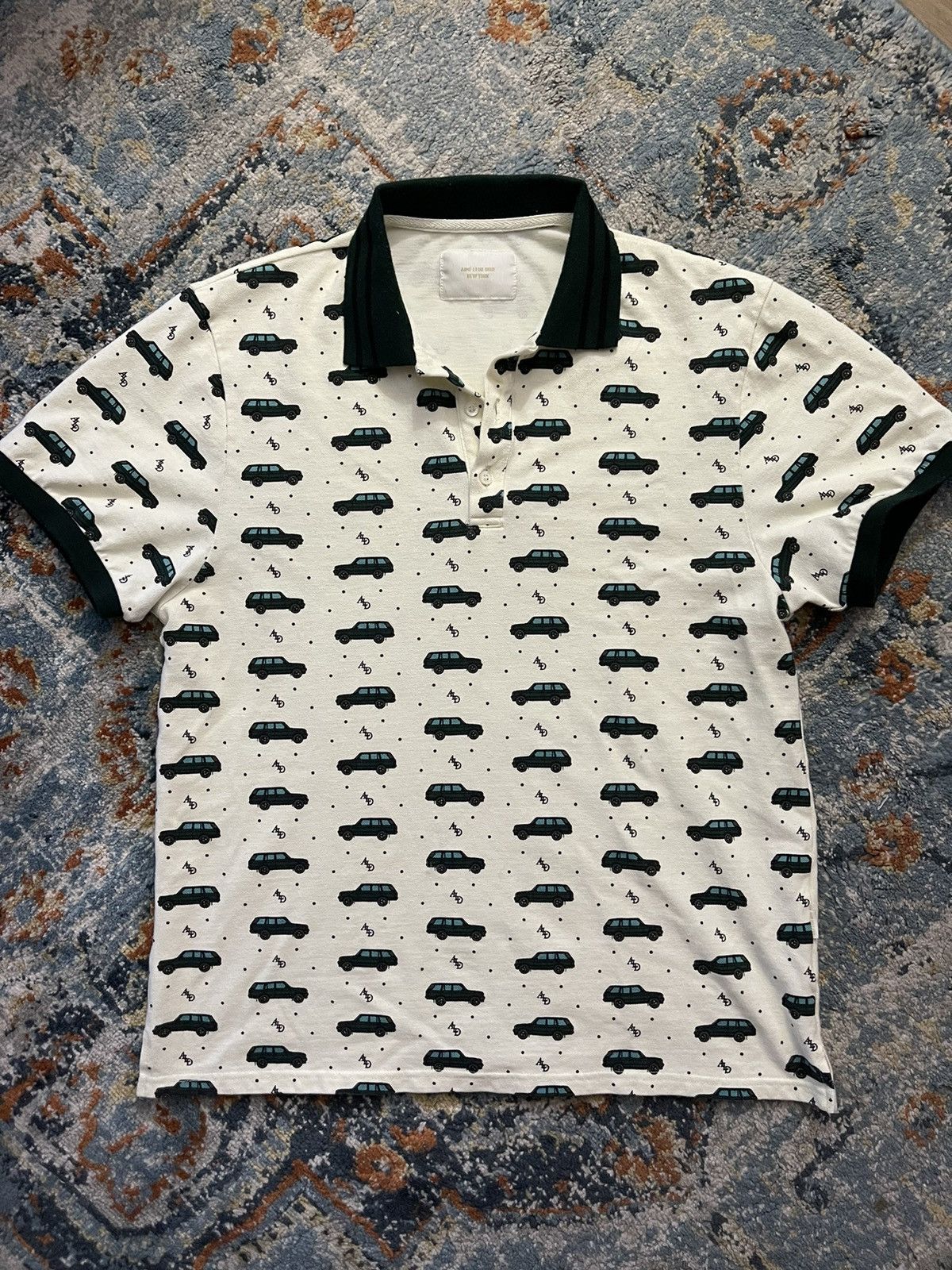 image of Aime Leon Dore Range Rover Polo in Cream, Men's (Size Large)