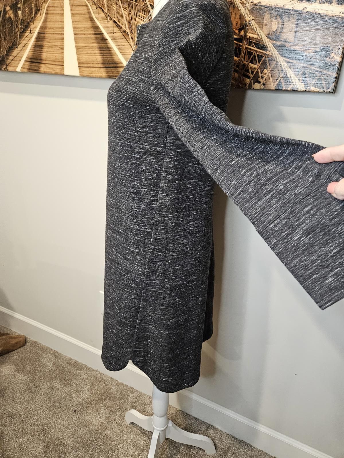 Banana Republic Banana Republic Knit Dress - Gray - Long Sleeve Size XS / US 0-2 / IT 36-38 - 2 Thumbnail