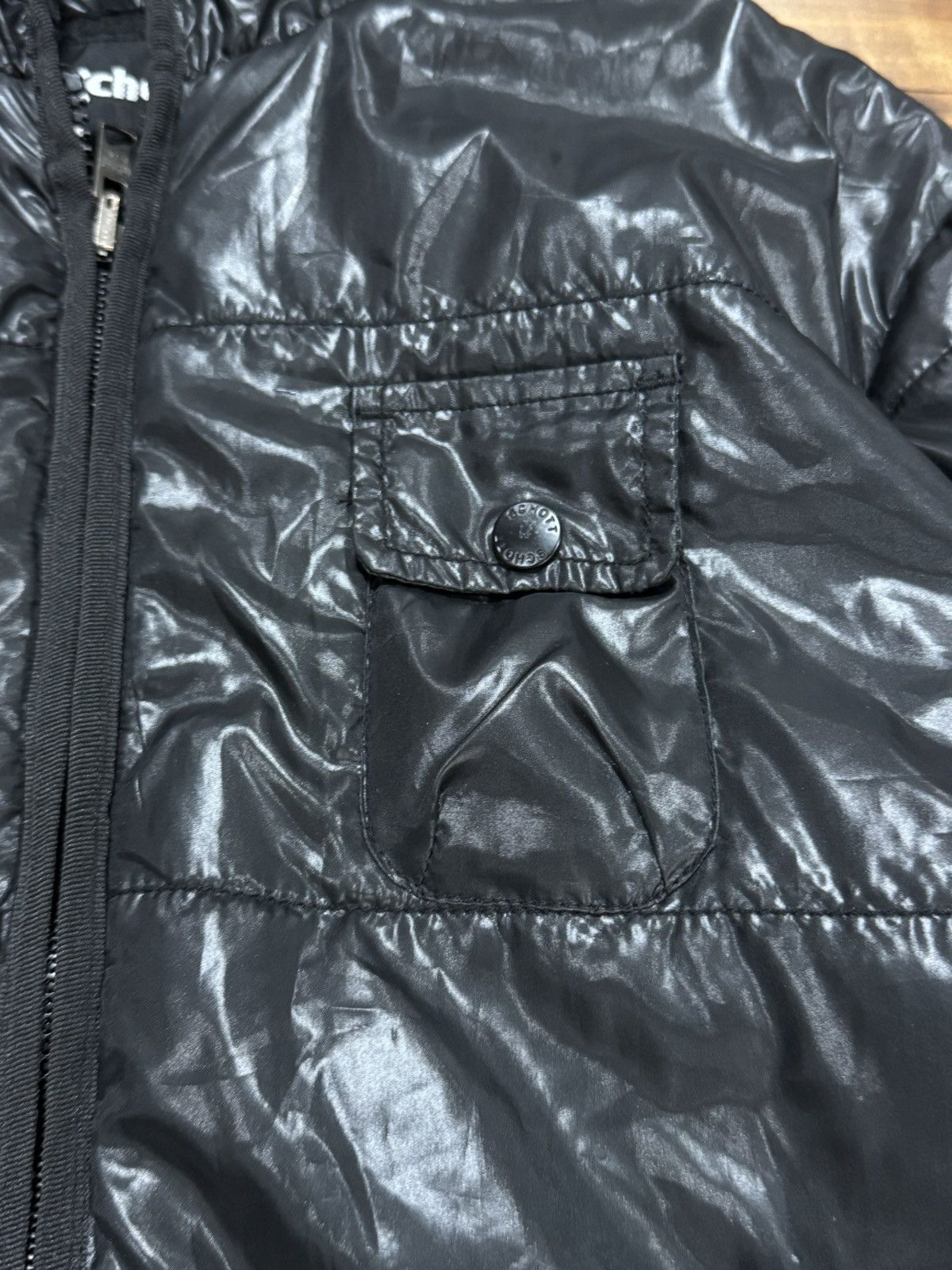 Schott Schott NYC Vintage Hooded Puffer Size US M / EU 48-50 / 2 - 12 Thumbnail