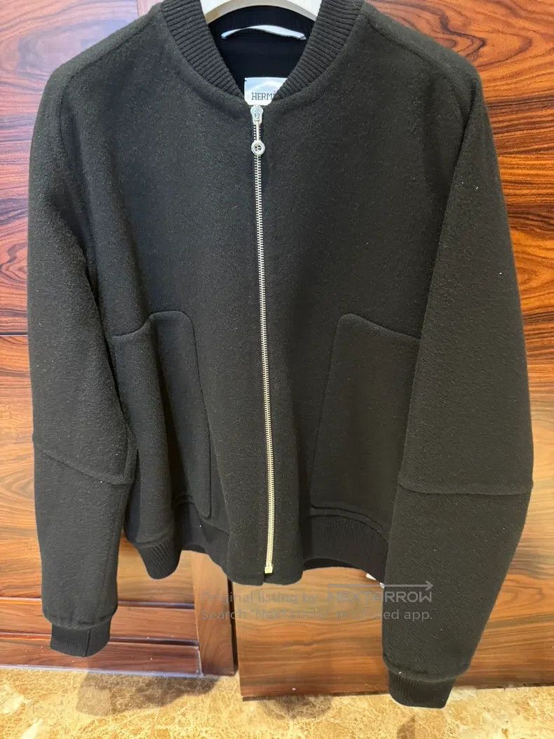 Hermes Shearling Cashmere Short Jacket
