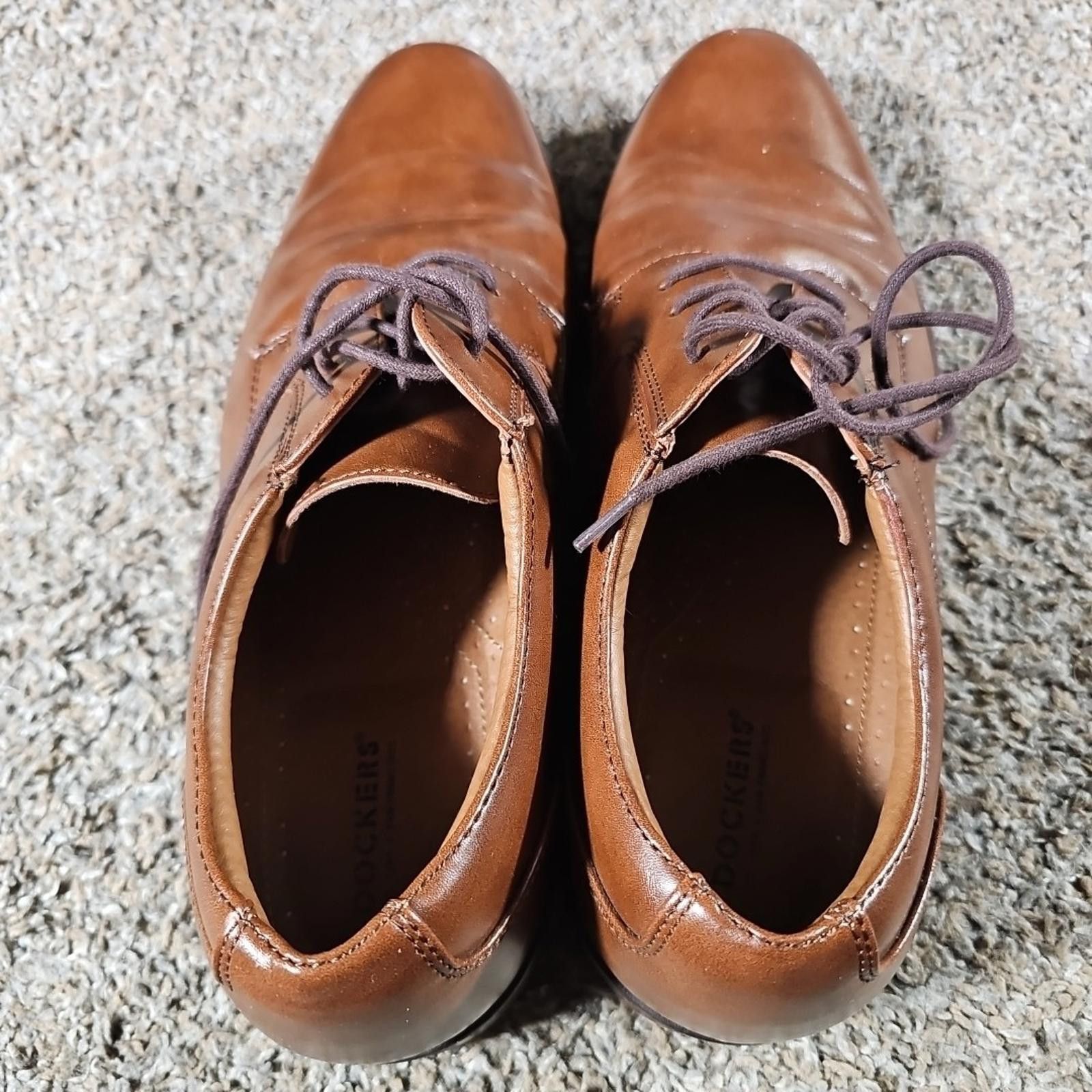 Dockers Dockers 90-36896 10M Brown Oxford Dress Shoes Size US 10 / EU 43 - 6 Thumbnail
