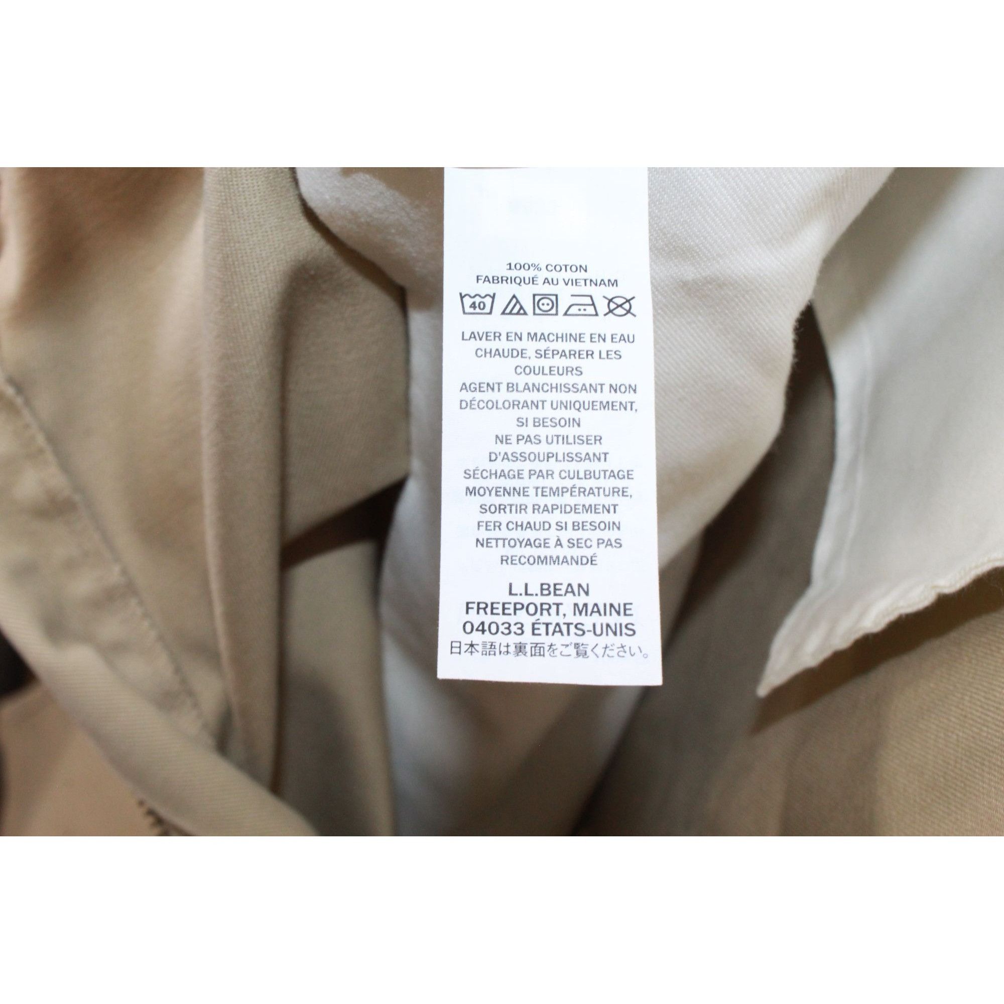L.L. Bean LL Bean Men's Wrinkle Free Chinos Natural Fit Pleated Size US 42 / EU 58 - 9 Thumbnail