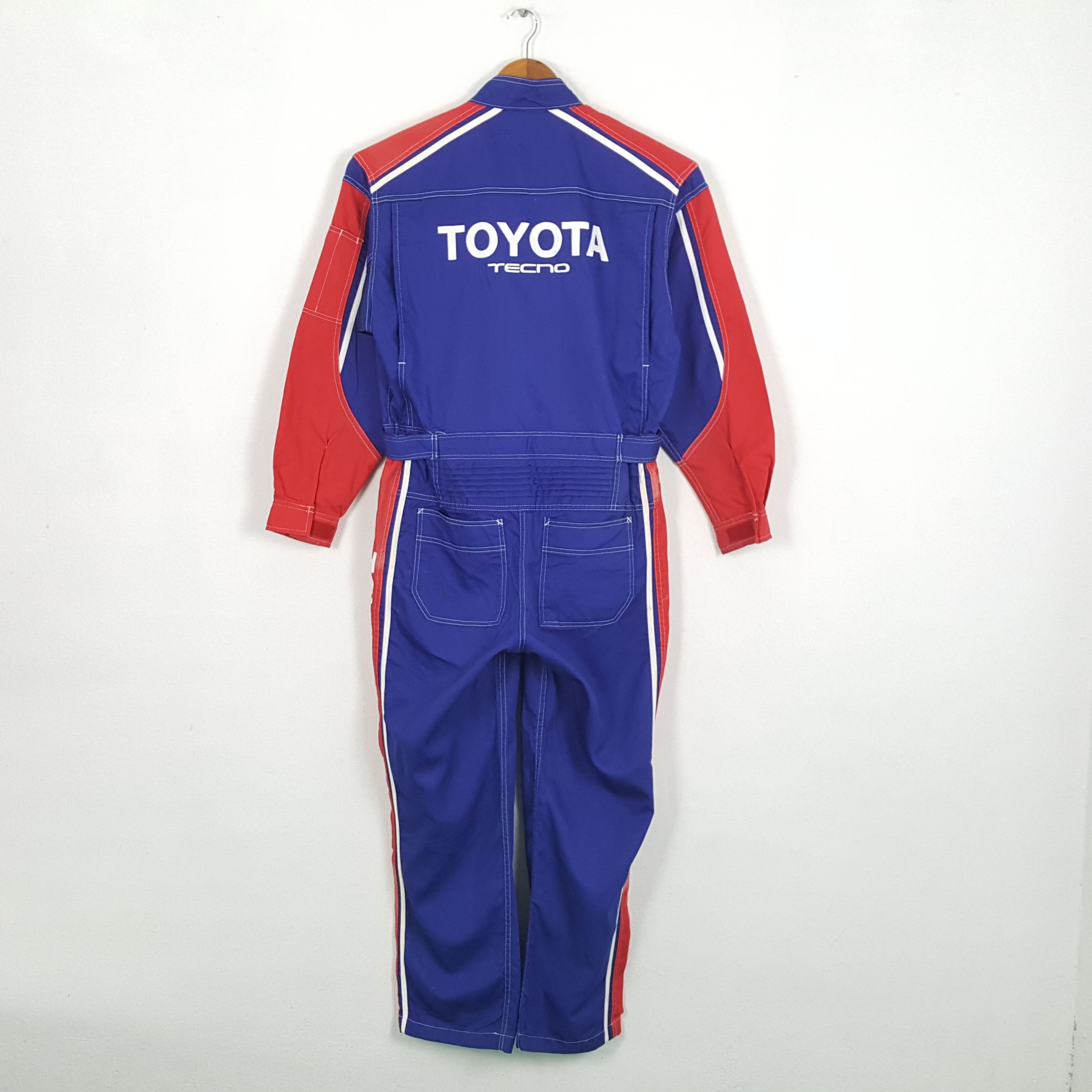 Vintage TOYOTA TECNO Japanese Racing Team Coverall Jacket