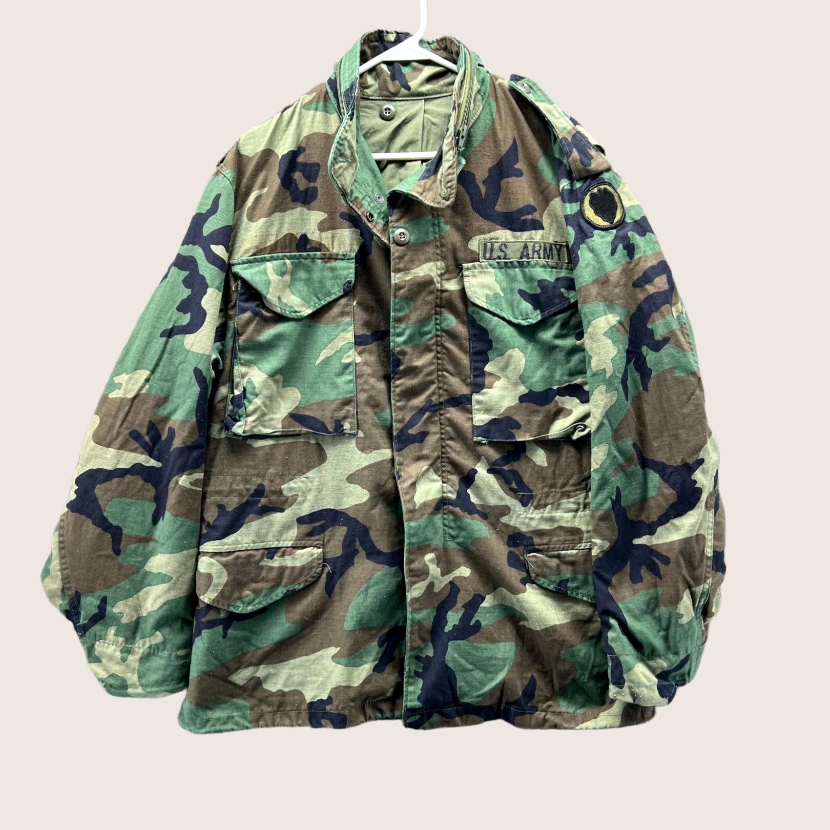 Vintage US Army Jacket Shirt Mens Medium Camo Military Cold Weather Field Coat Vintage Parka Size US M / EU 48-50 / 2 - 1 Thumbnail