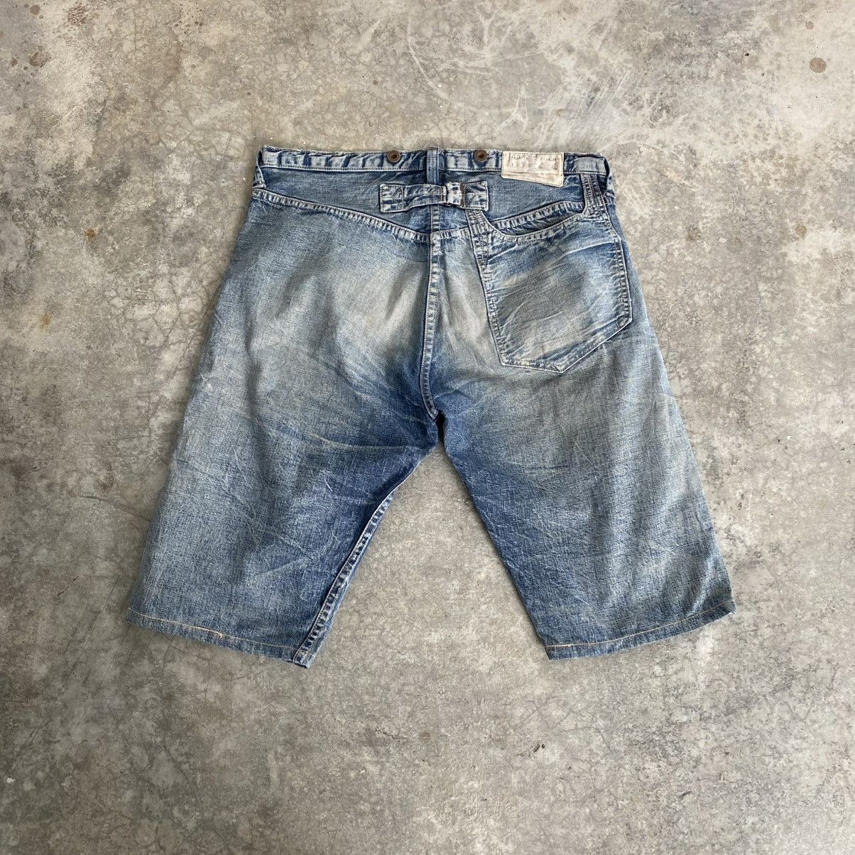 Heller's Cafe 1890’s Inspired Warehouse Duck Digger Denim Shorts Jorts Size US 34 / EU 50 - 1 Thumbnail