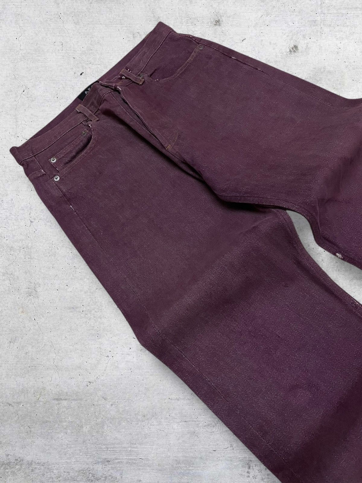 A.P.C. VINTAGE A.P.C OG 90S DESIGNER SELVEDGE UNIQUE COLOUR DENIM Size US 30 / EU 46 - 7 Thumbnail